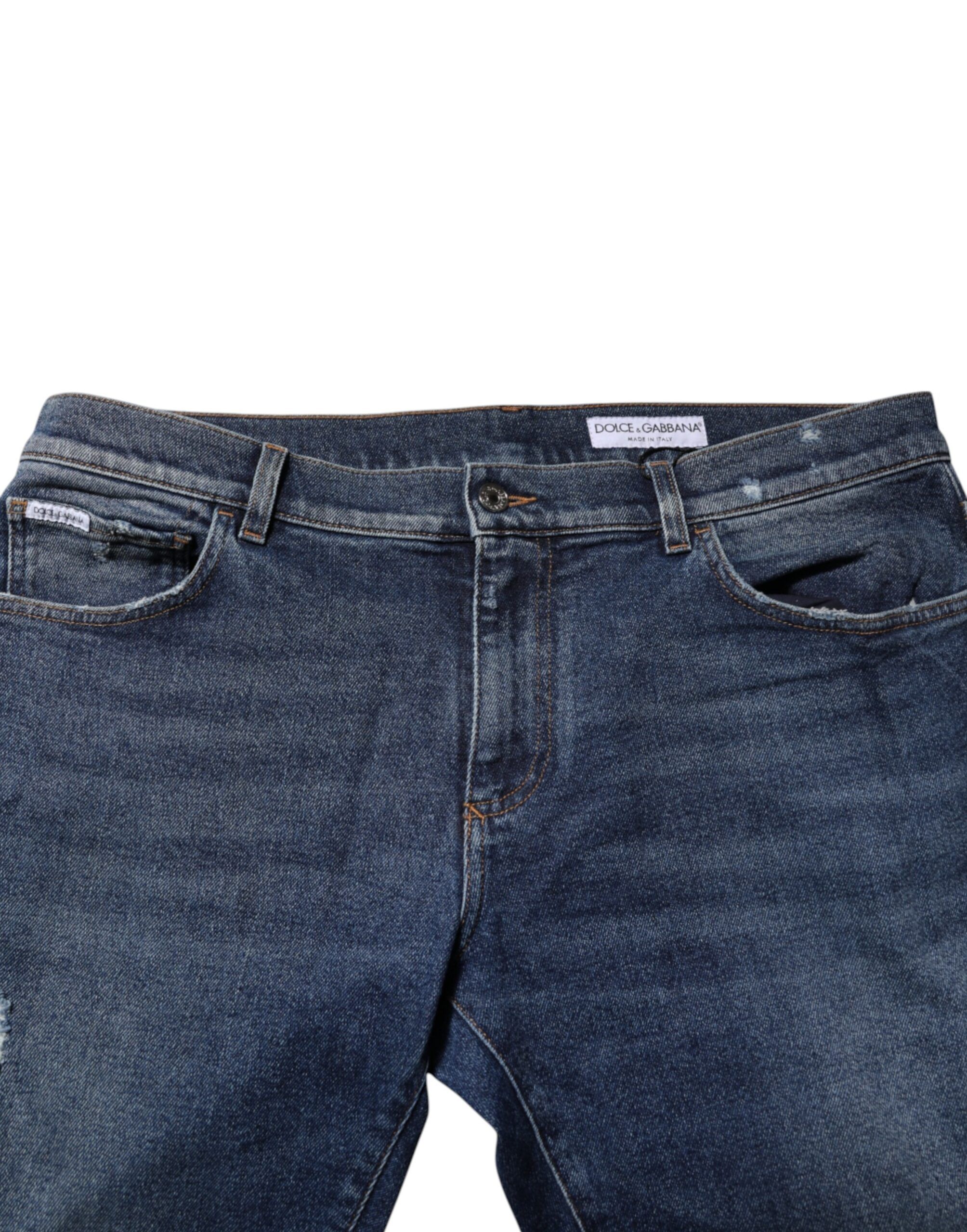 Cotton Mid Waisted Straight Denim Women's Jeans - Dolce & Gabbana - Modalova