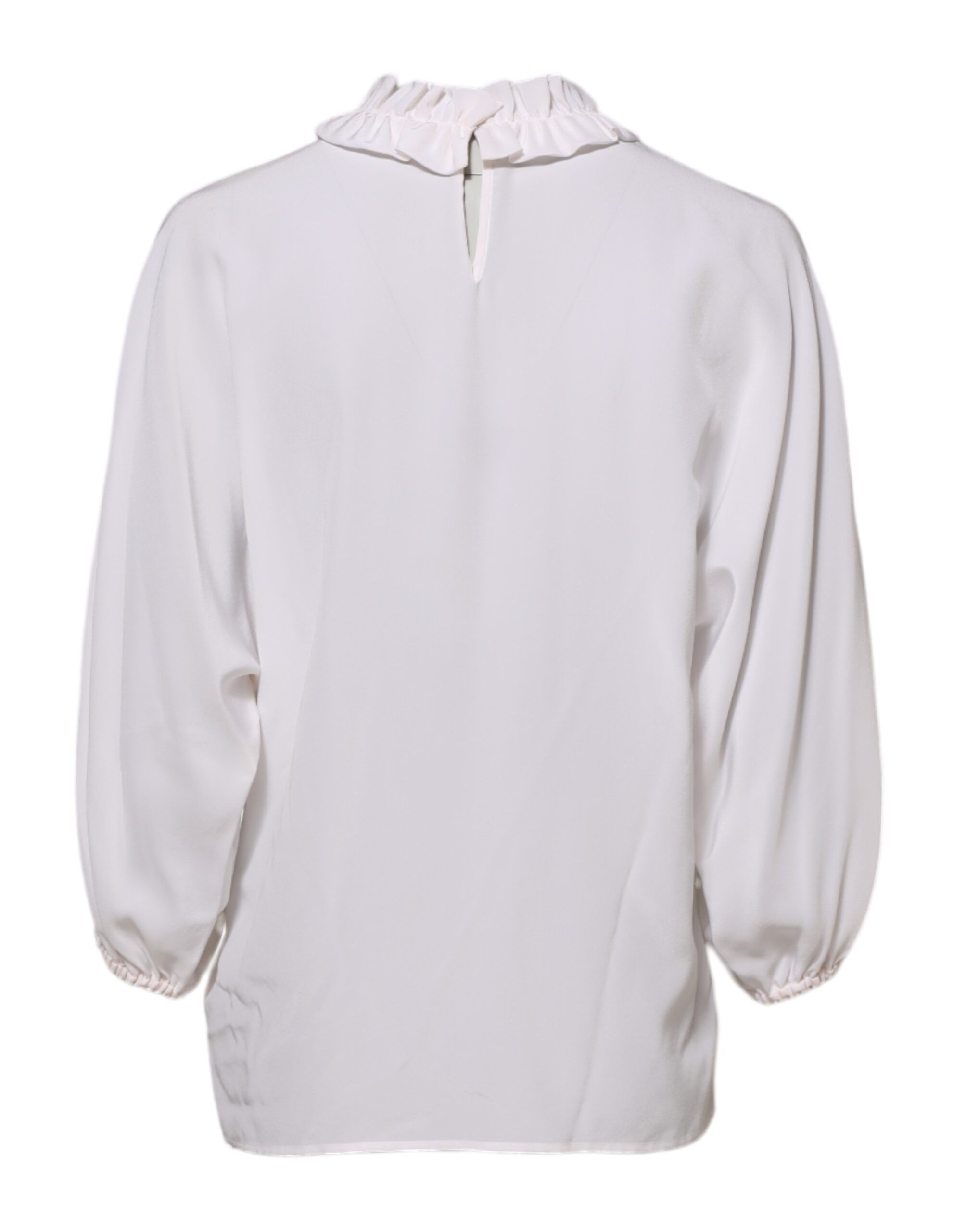 Ruffled Neckline Blouse Pullover Women's Top - Dolce & Gabbana - Modalova