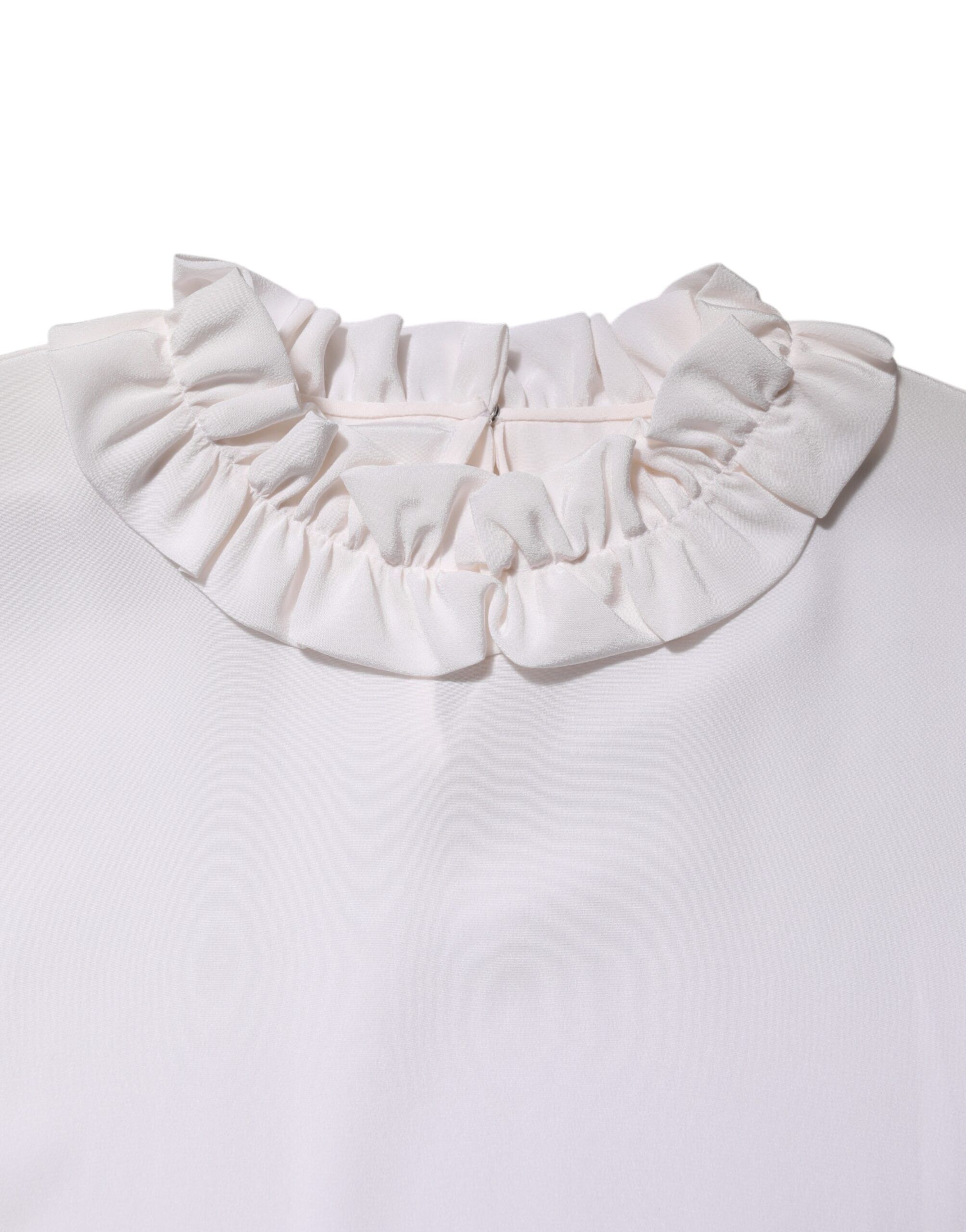 Ruffled Neckline Blouse Pullover Women's Top - Dolce & Gabbana - Modalova