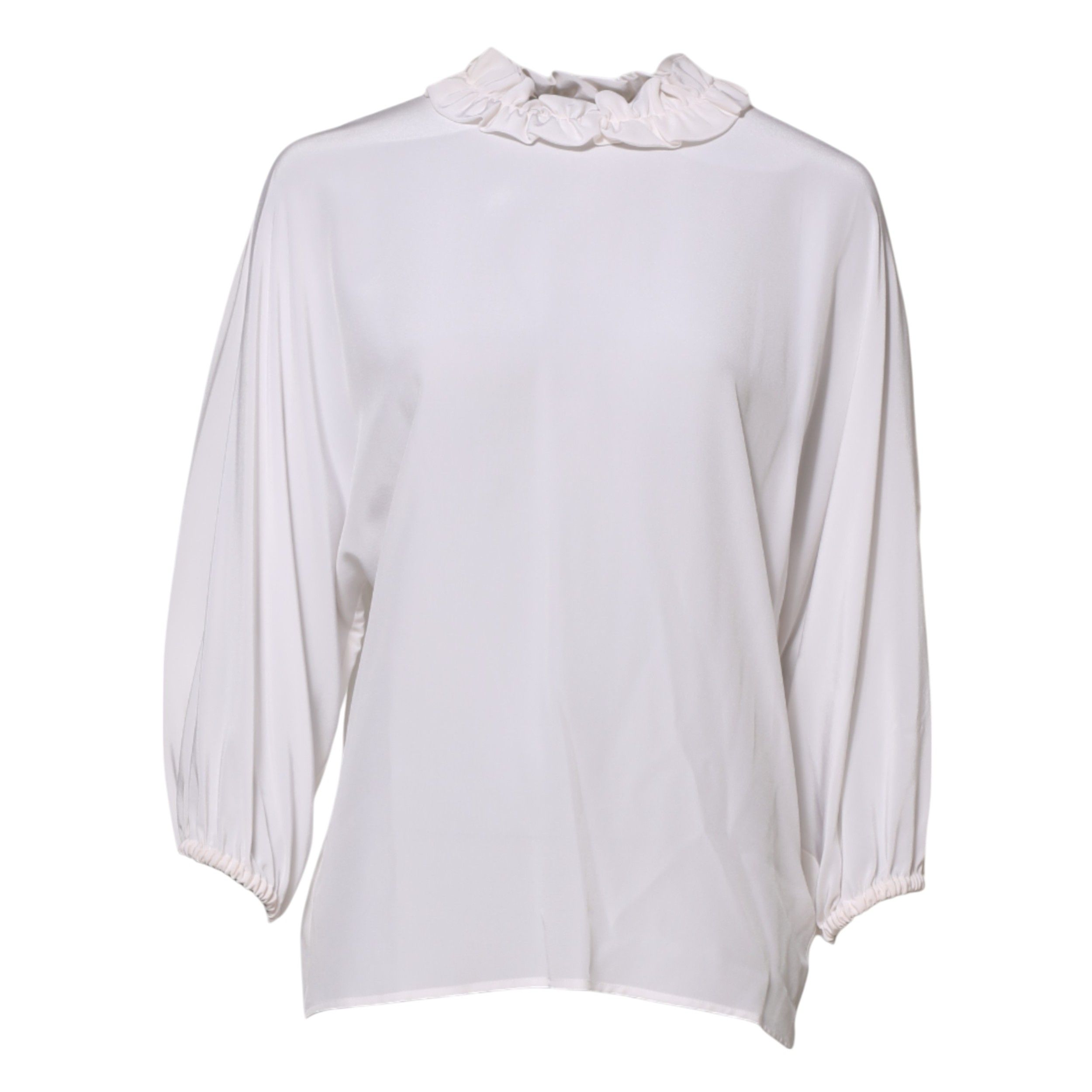 Ruffled Neckline Blouse Pullover Women's Top - Dolce & Gabbana - Modalova
