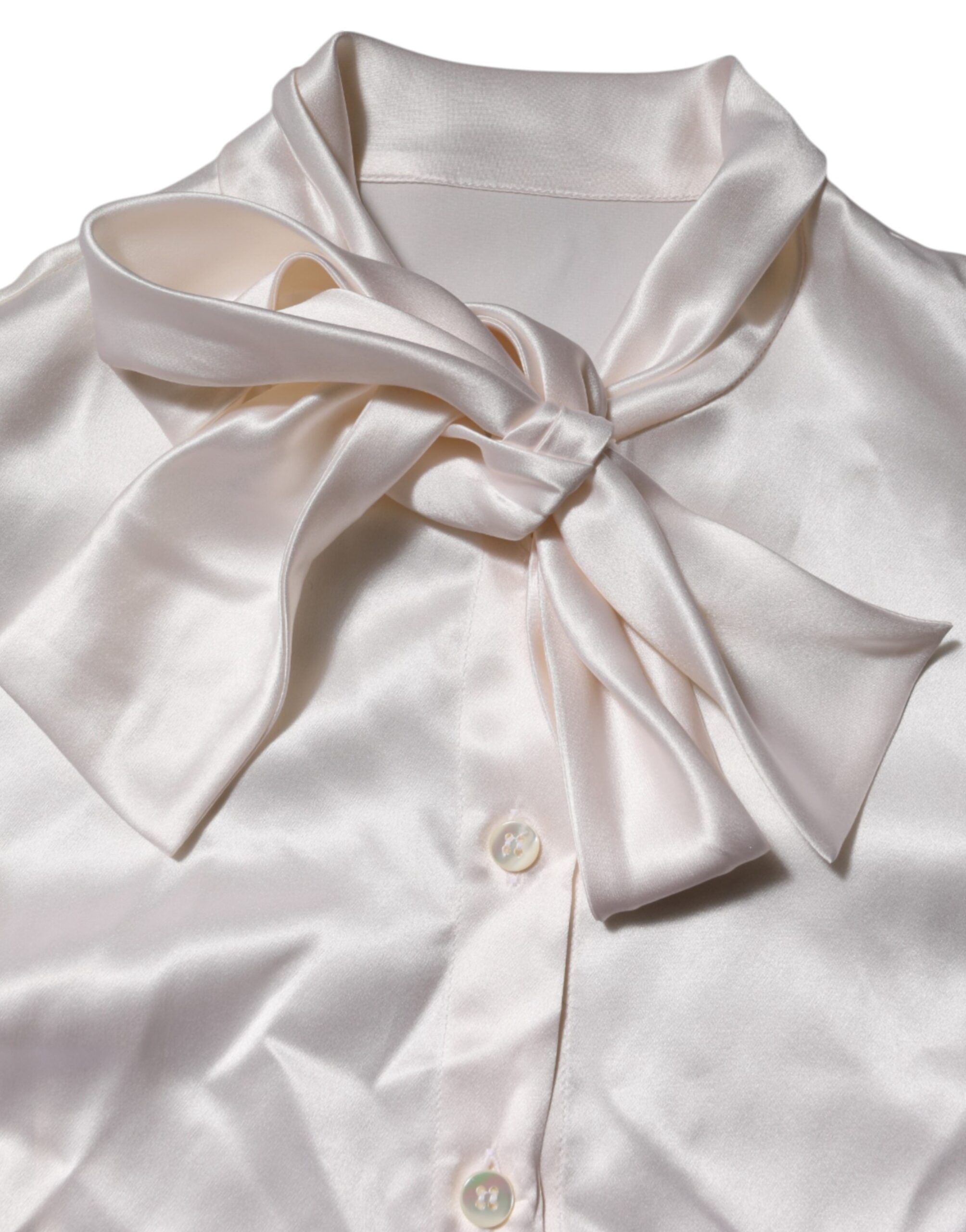 Ascot Collar Long Sleeve Blouse Women's Top - Dolce & Gabbana - Modalova