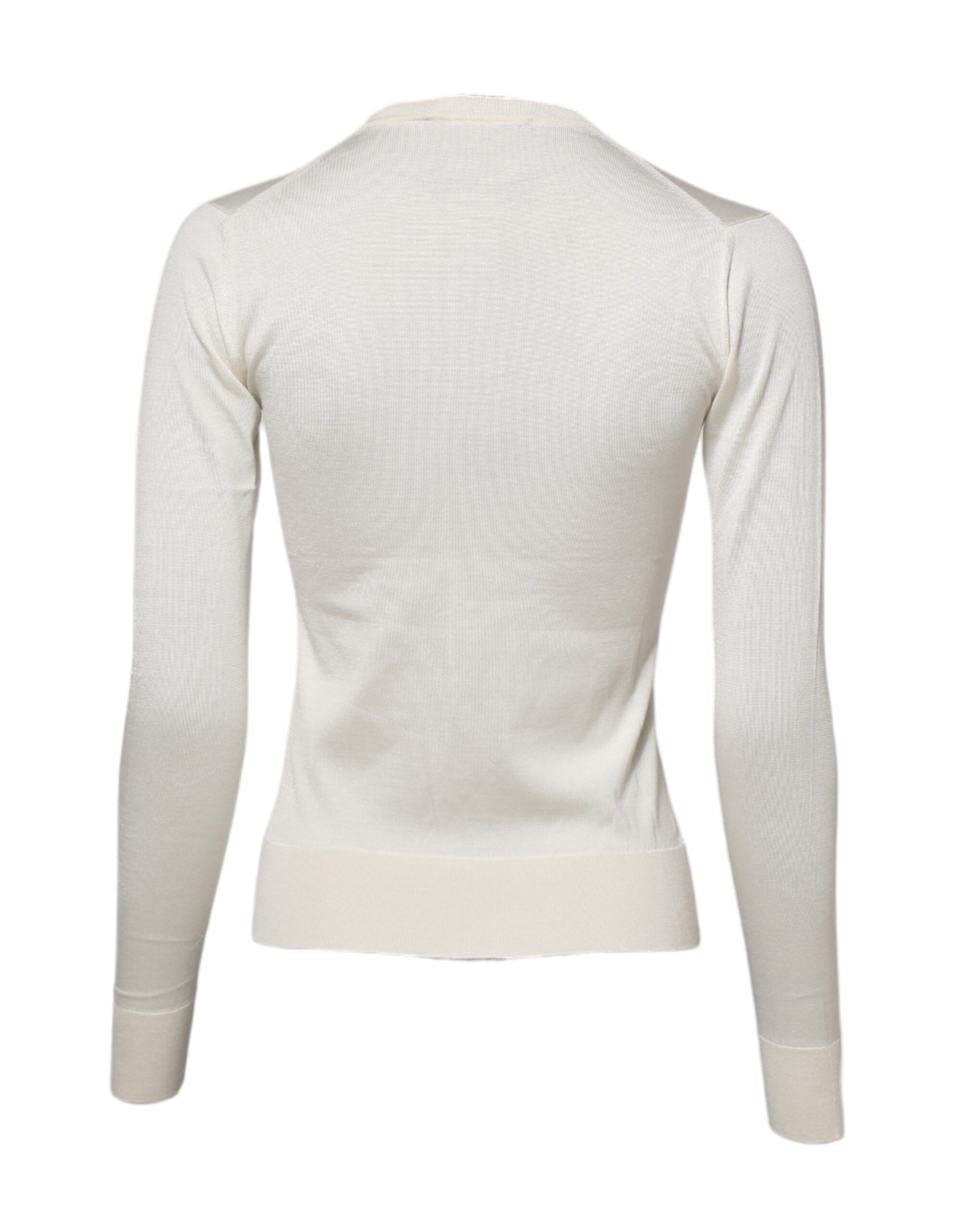 Silk Lily Embellished Cardigan Women's Sweater - Dolce & Gabbana - Modalova