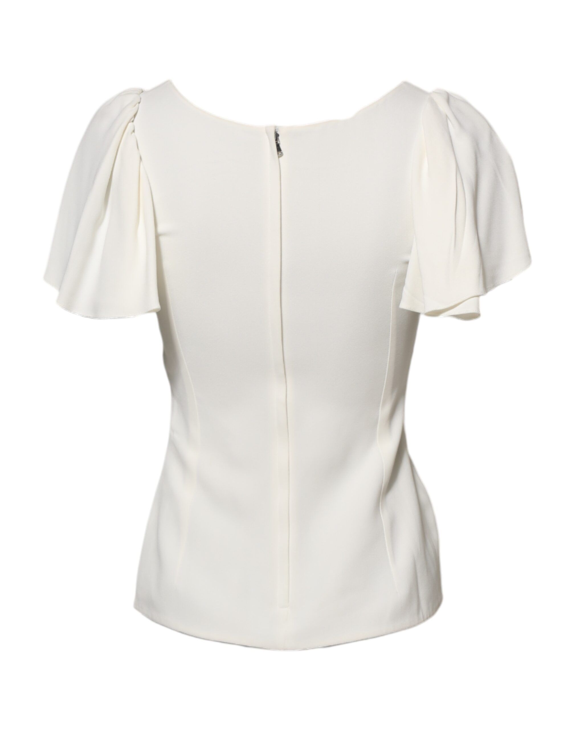Round Neck Short Sleeves Blouse Women's Top (Pre-Owned) - Dolce & Gabbana - Modalova