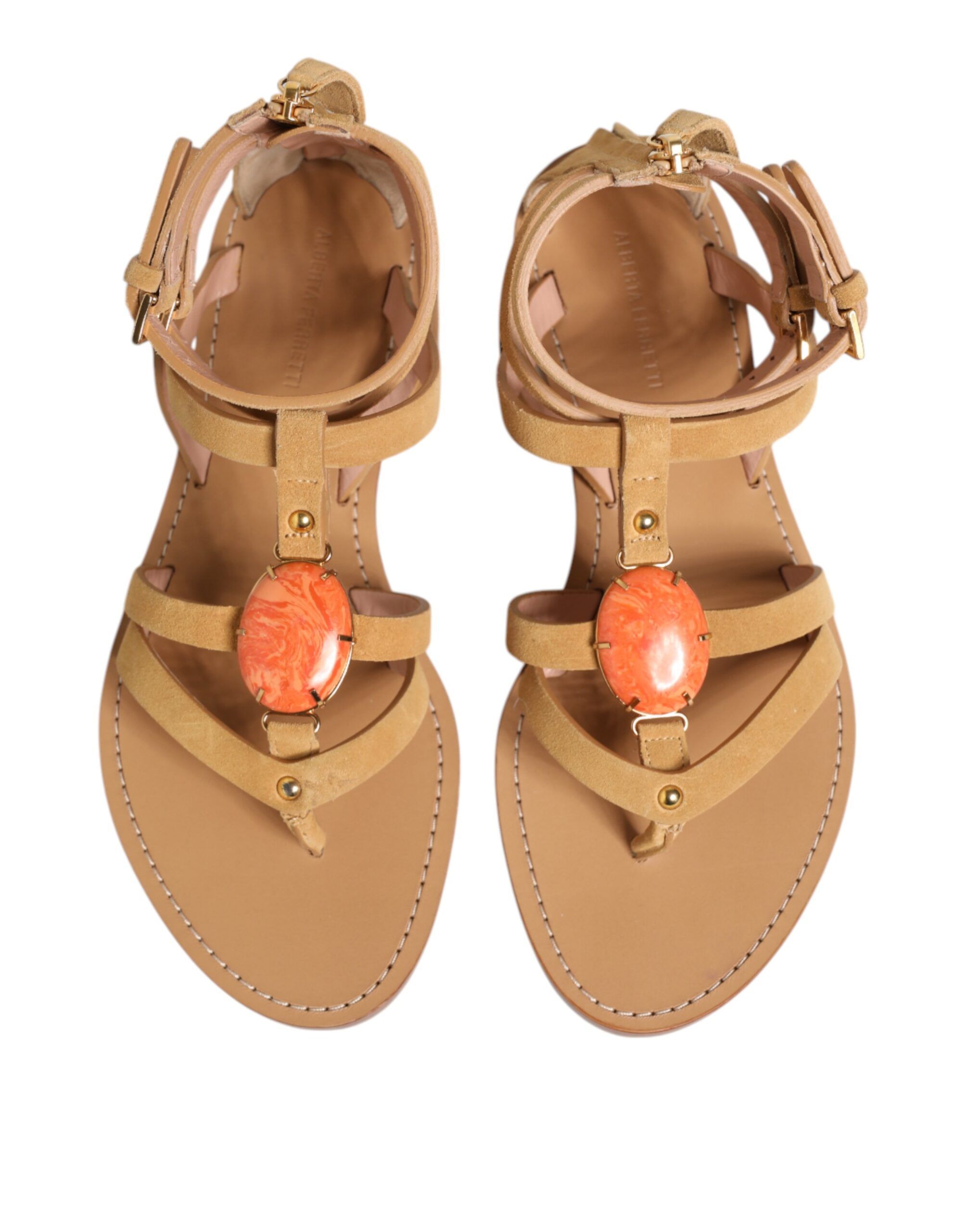 Flip Flops Zipper Ankle Strap Women's Shoes (Pre-Owned) - Alberta Ferretti - Modalova