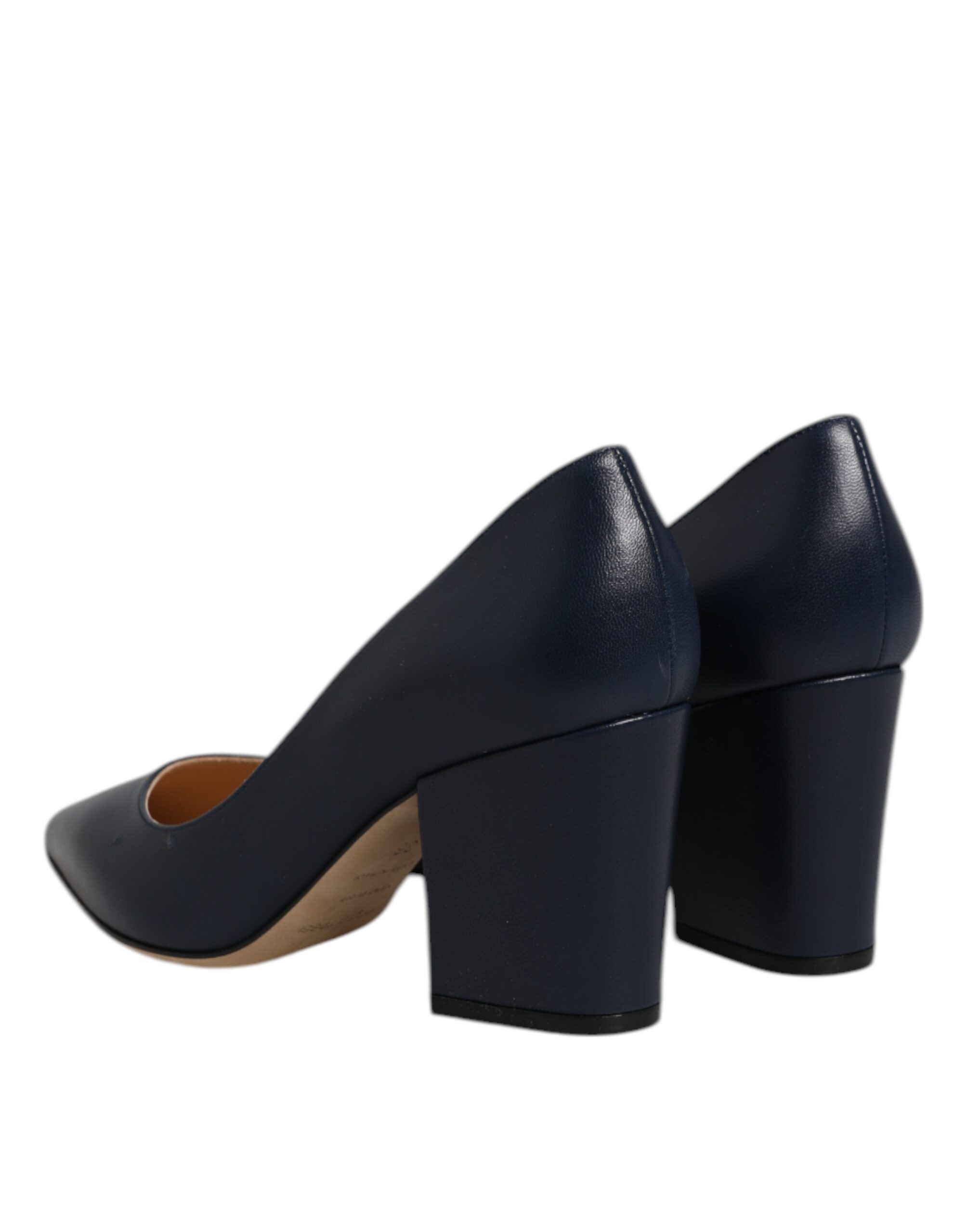 Leather Pointed Toe Block Heels Women's Shoes (Pre-Owned) - Sergio Rossi - Modalova