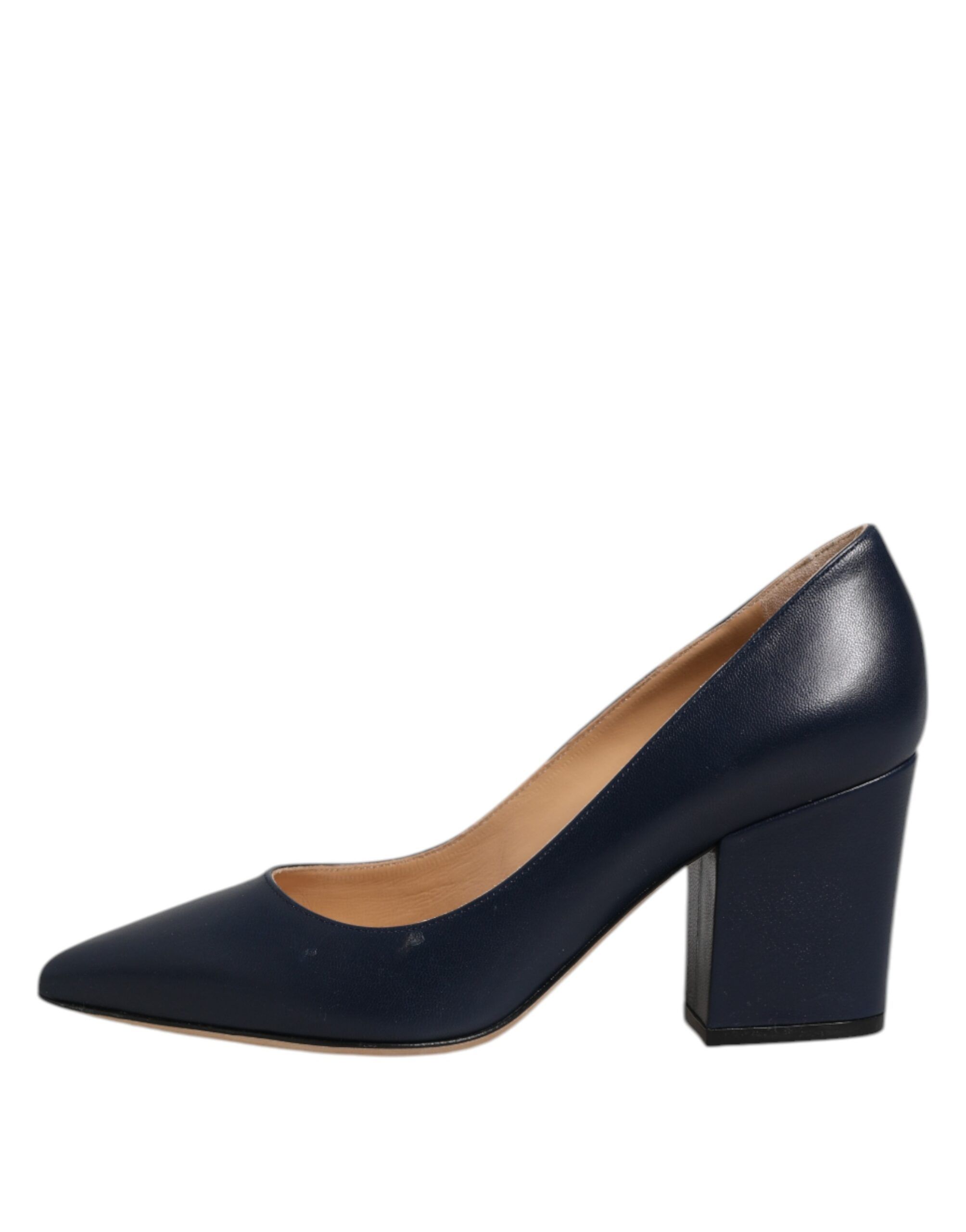 Leather Pointed Toe Block Heels Women's Shoes (Pre-Owned) - Sergio Rossi - Modalova