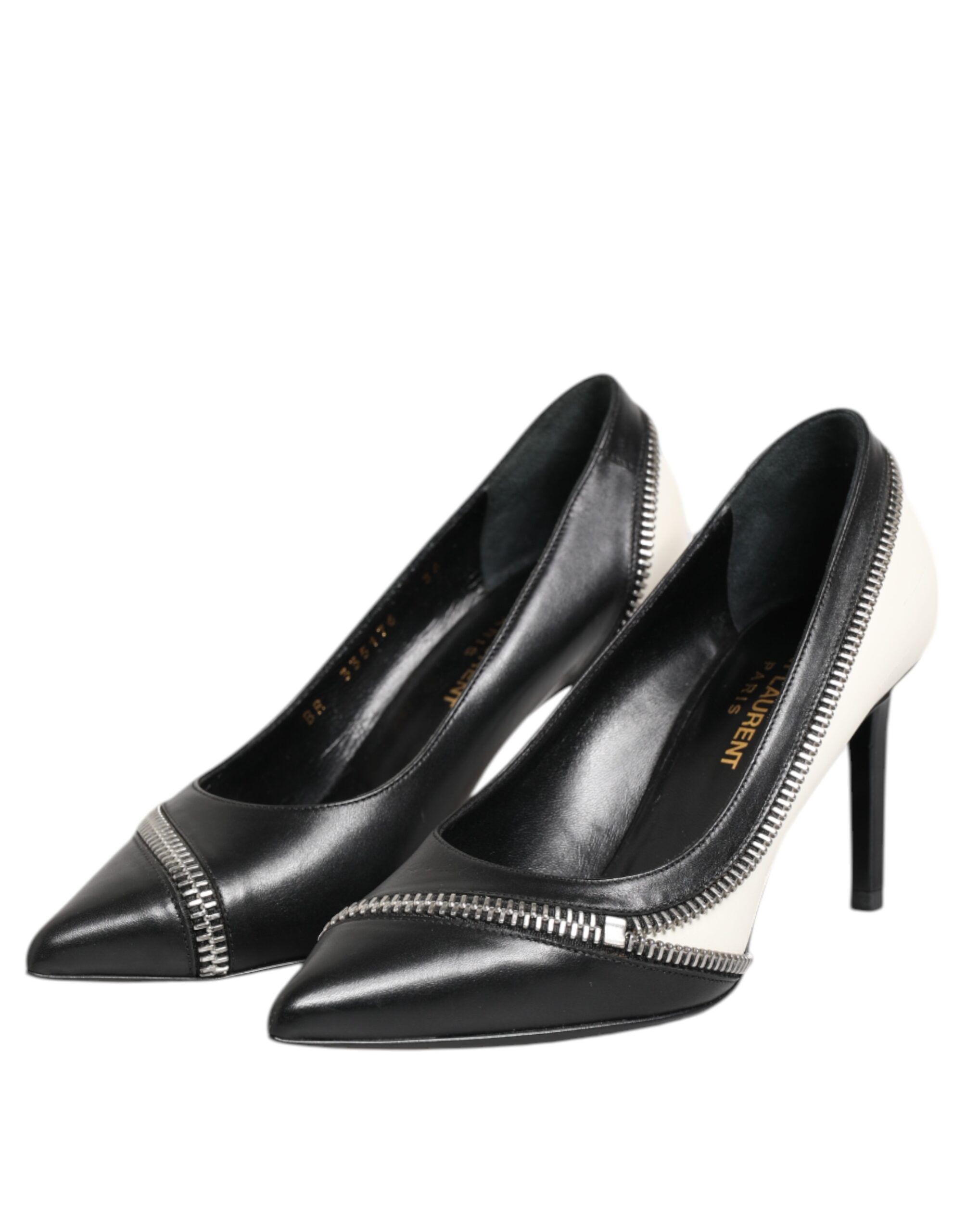 Leather Pointed Toe Heels Women's Shoes (Pre-Owned) - Saint Laurent - Modalova