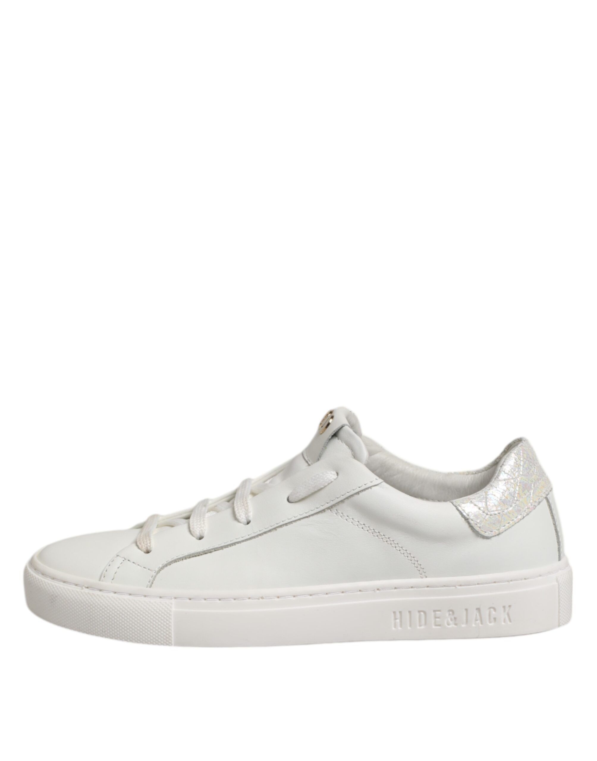 Leather Low Top Lace Up Sneakers Women's Shoes (Pre-Owned) - HIDE & JACK - Modalova