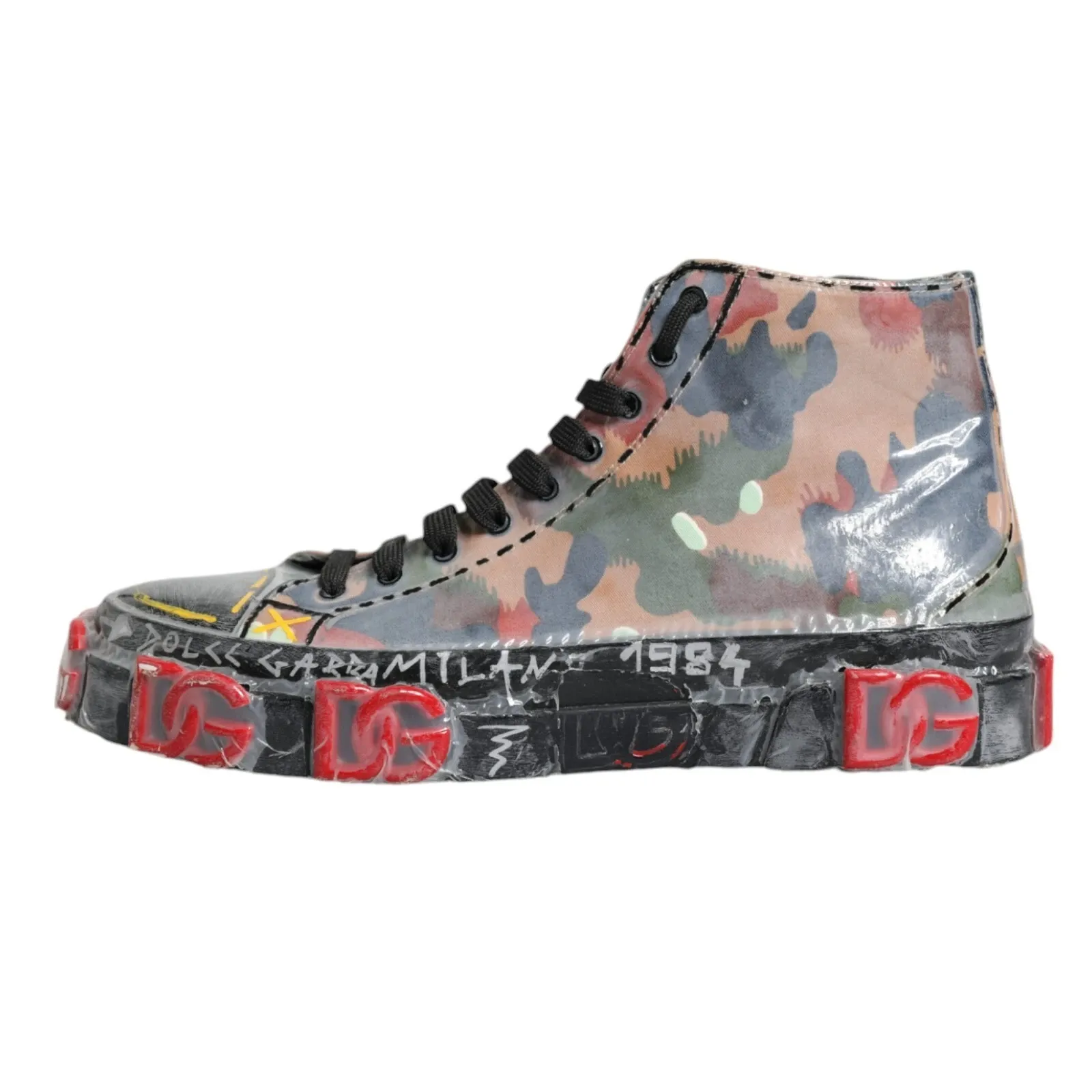 Camouflage High Top Sneakers Men's Shoes (Pre-Owned) - Dolce & Gabbana - Modalova