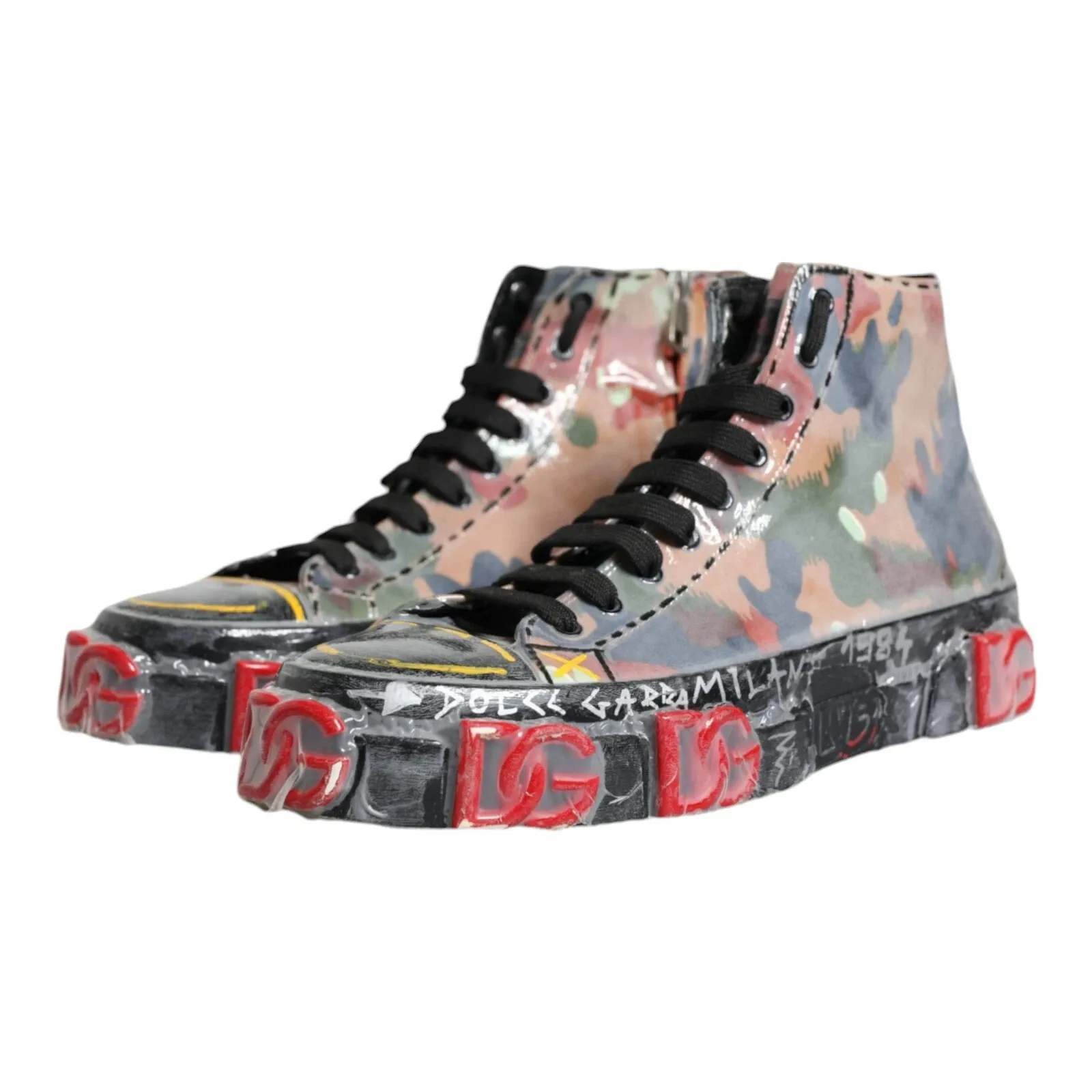 Camouflage High Top Sneakers Men's Shoes (Pre-Owned) - Dolce & Gabbana - Modalova