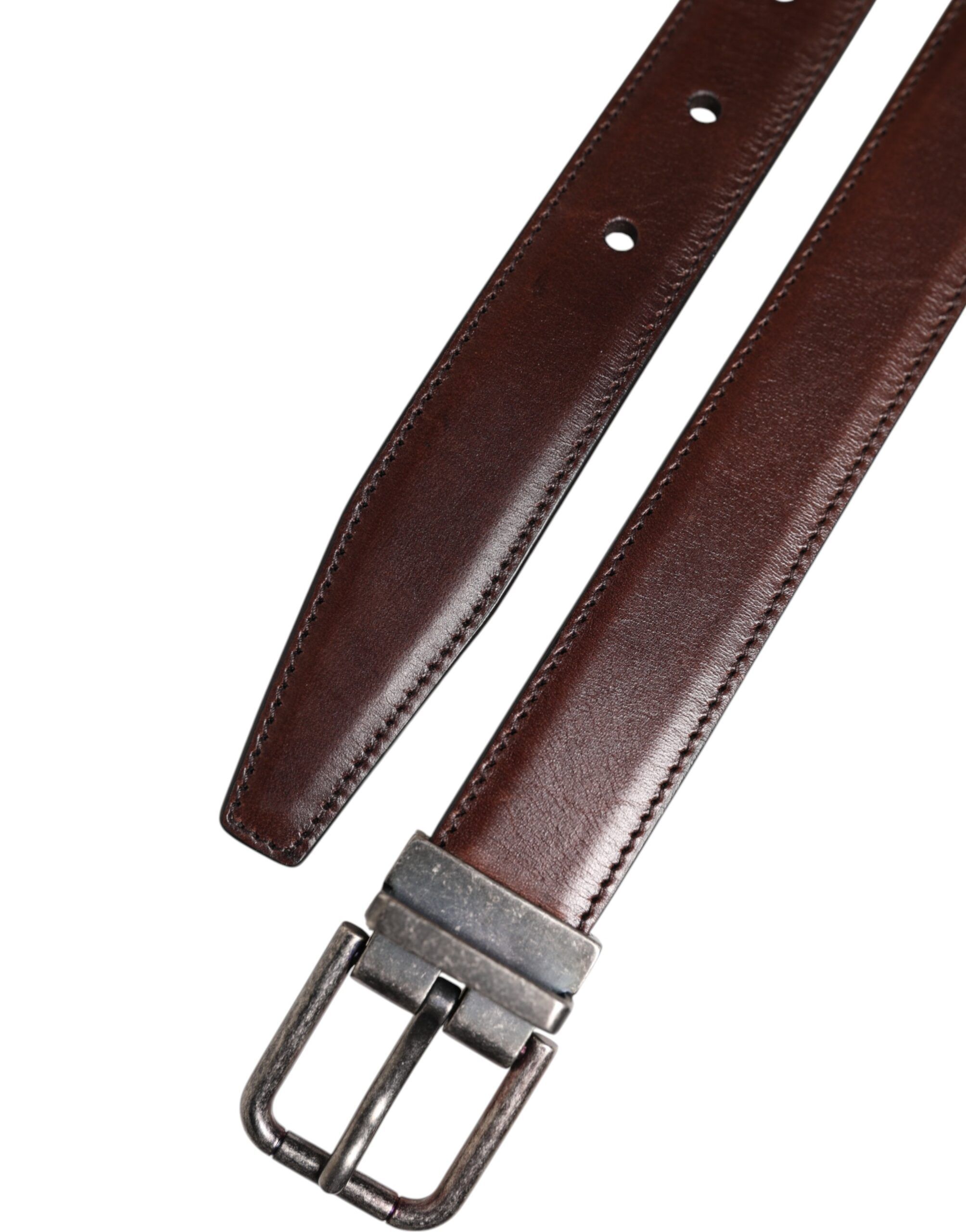 Classic Silver Metal Logo Buckle Men's Belt (Pre-Owned) - Dolce & Gabbana - Modalova