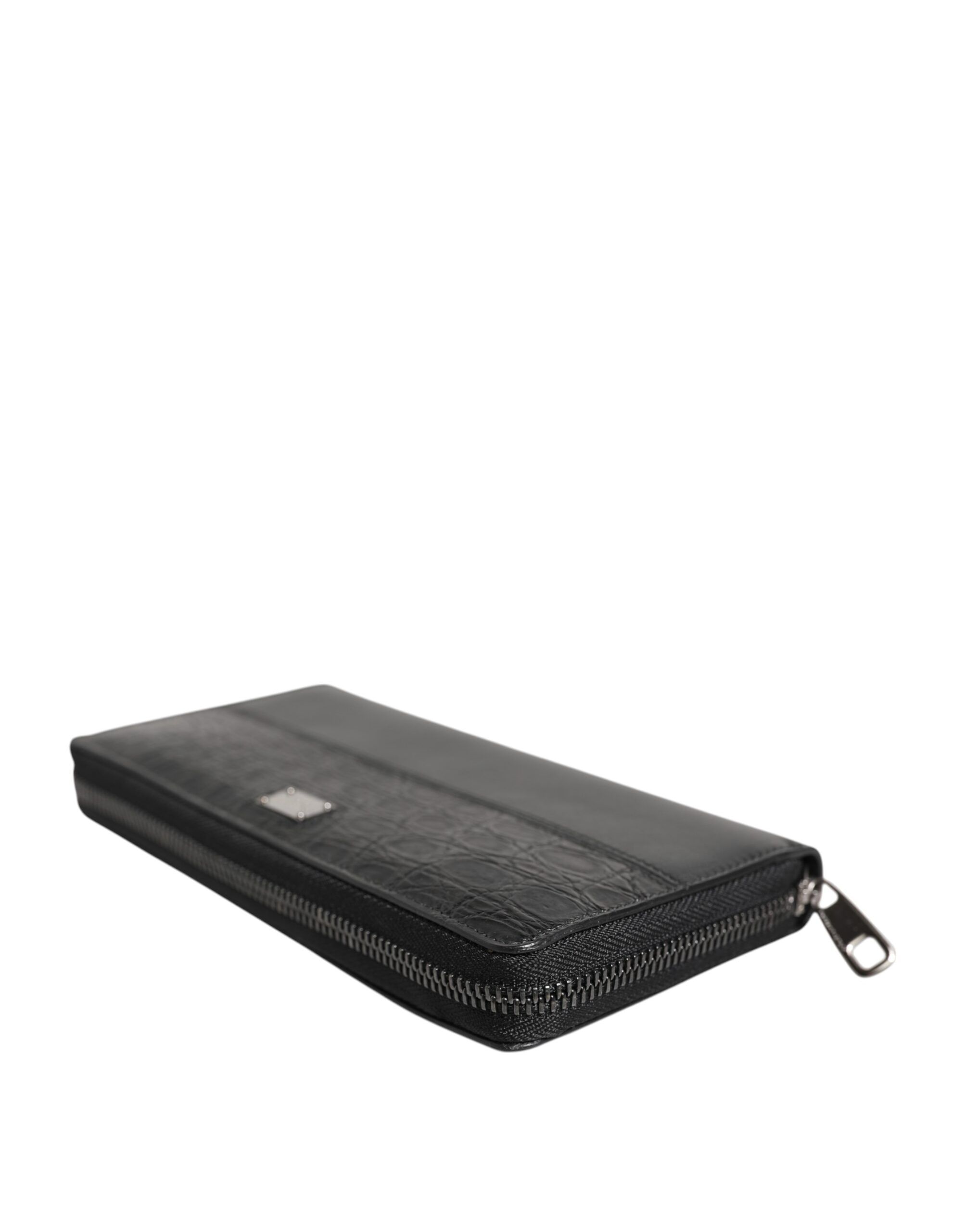Leather Logo Plaque Zip Around Continental Men's Wallet - Dolce & Gabbana - Modalova