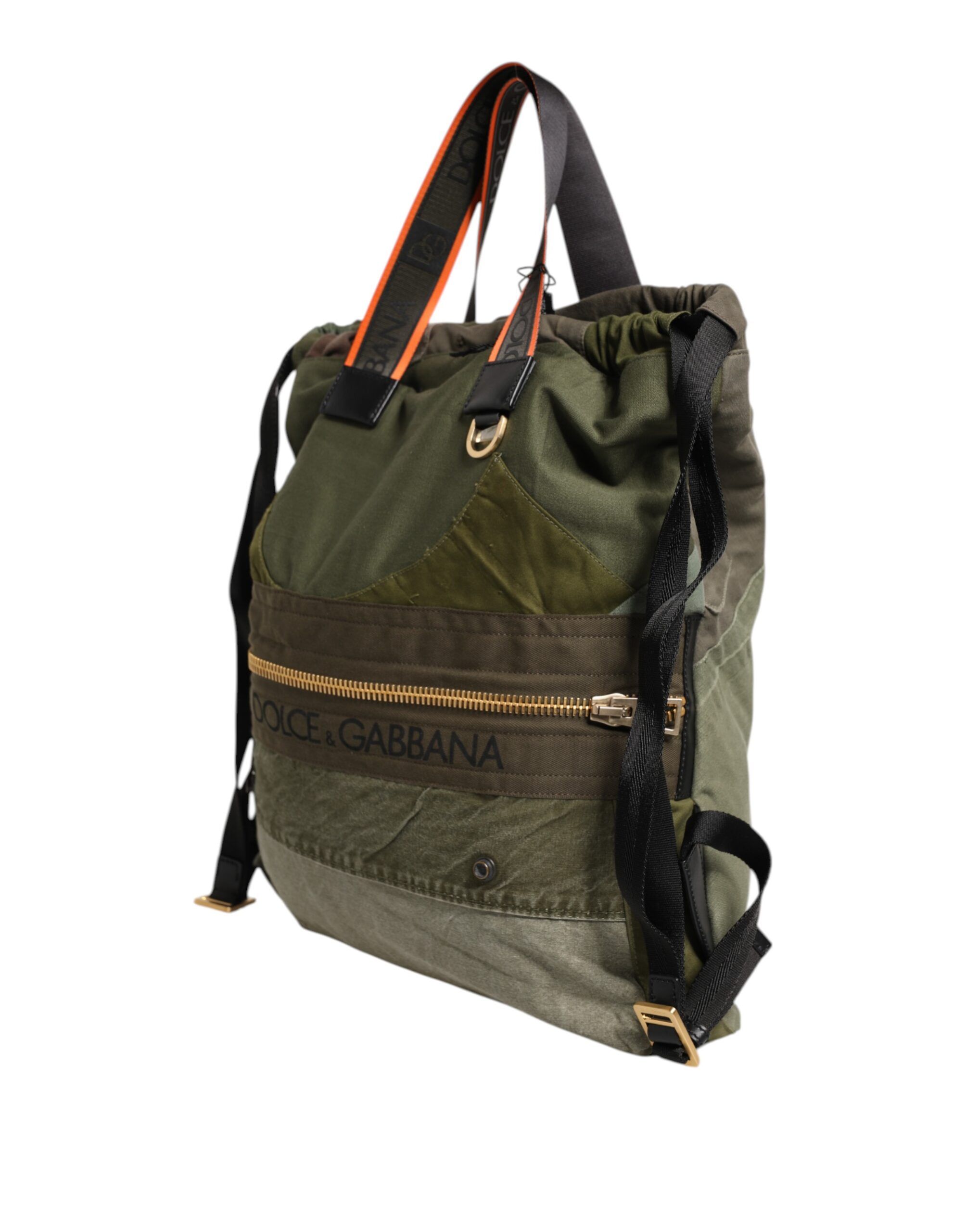 Military Patchwork Rucksack Backpack Men's Bag - Dolce & Gabbana - Modalova