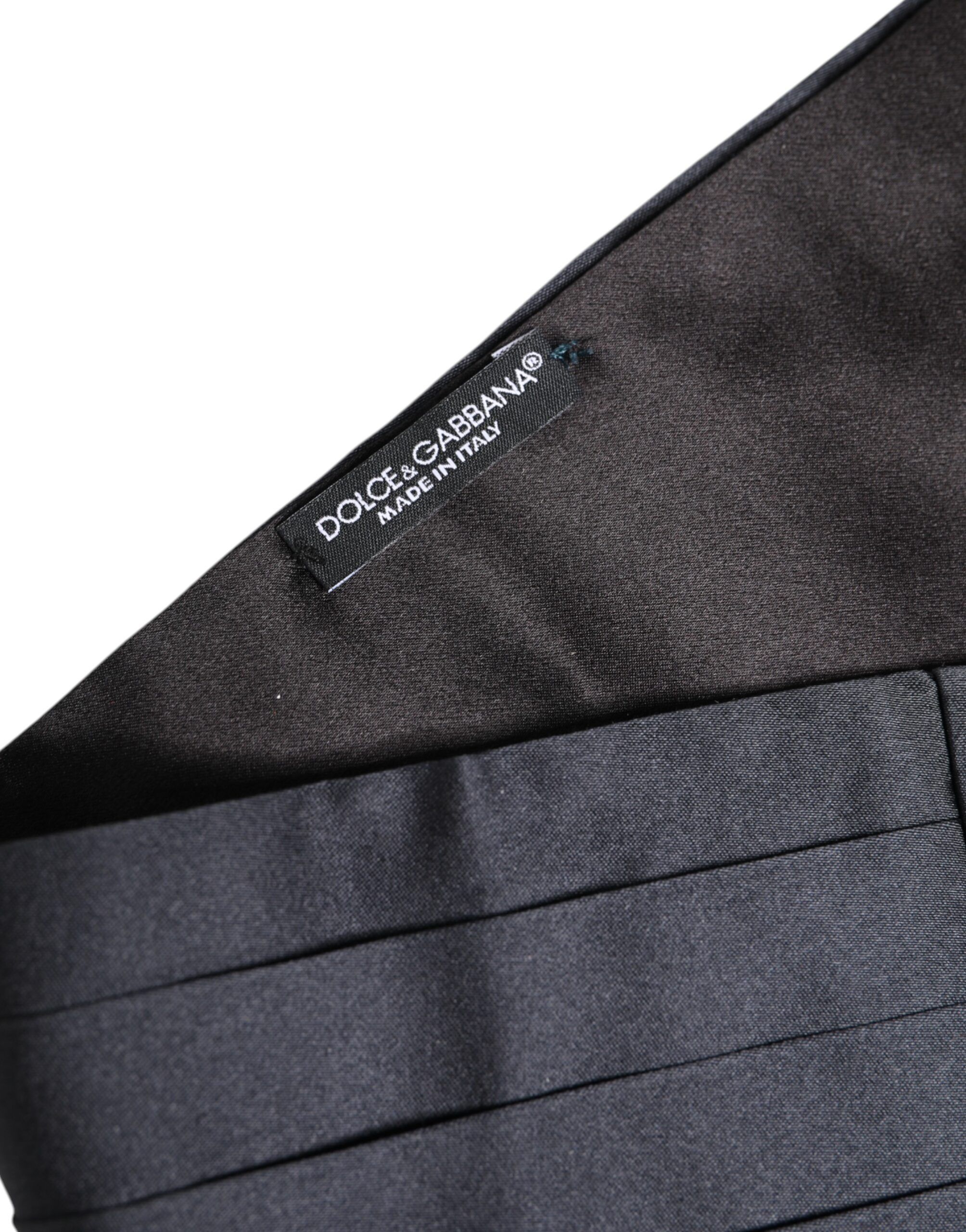 Dark 100% Silk Belt Waist Men's Cummerbund - Dolce & Gabbana - Modalova