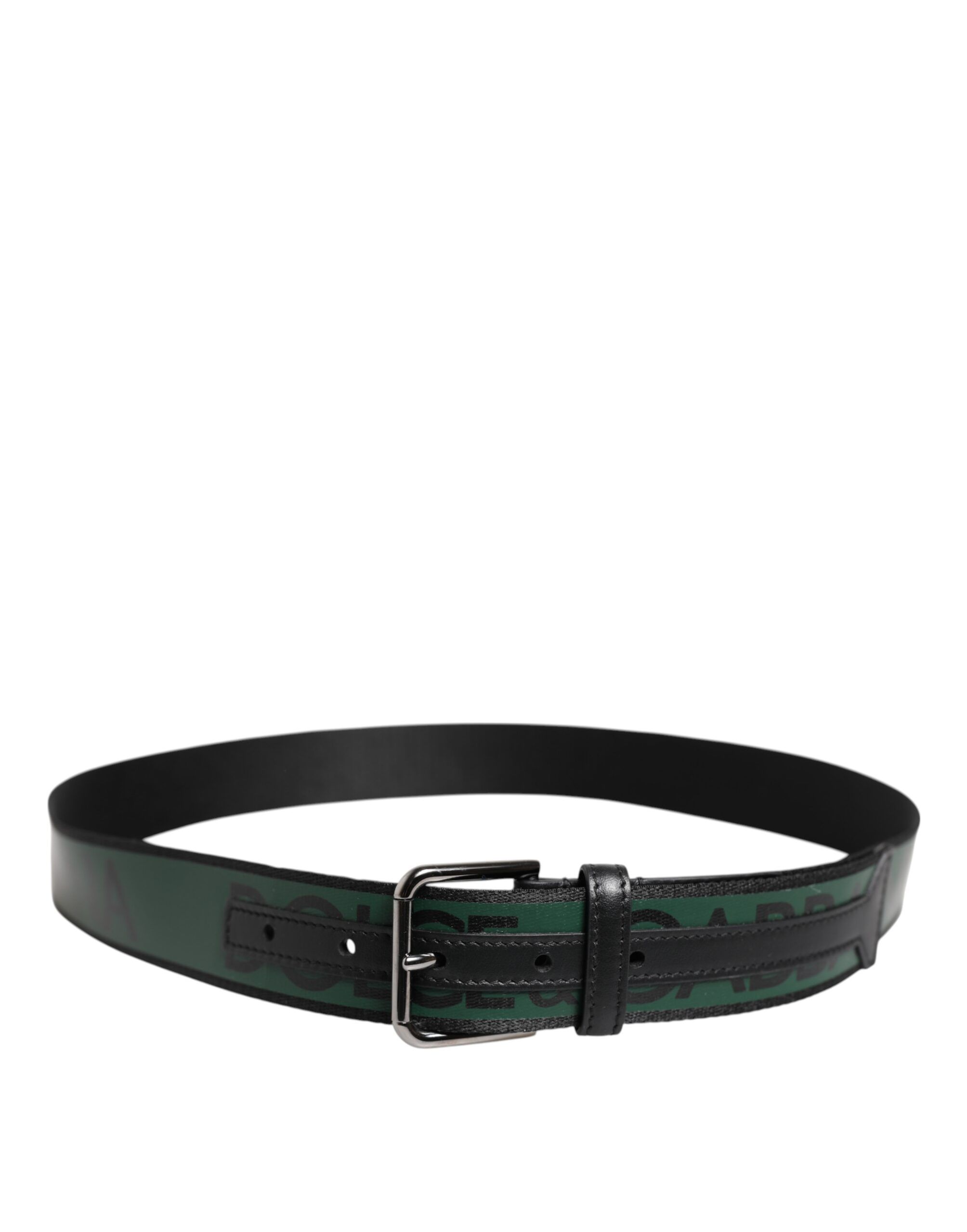 Green Black Polyester DG Logo Buckle Men's Belt (Pre-Owned) - Dolce & Gabbana - Modalova
