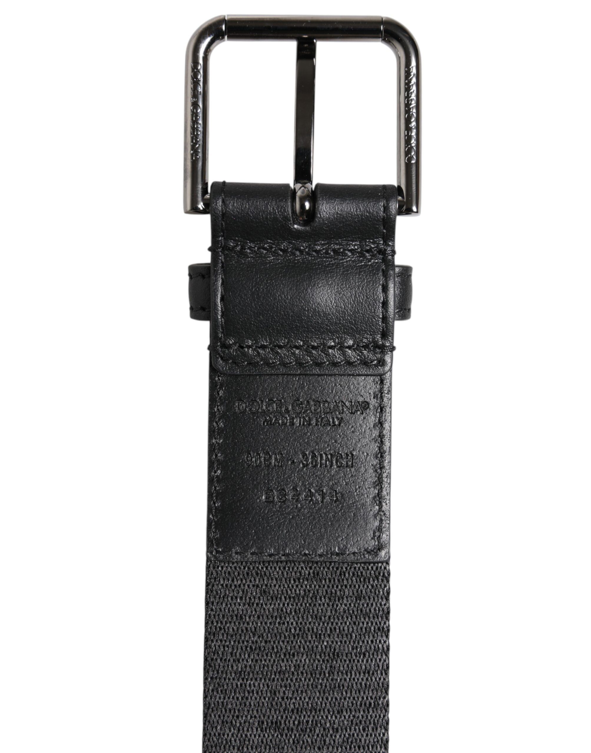 Green Black Polyester DG Logo Buckle Men's Belt (Pre-Owned) - Dolce & Gabbana - Modalova