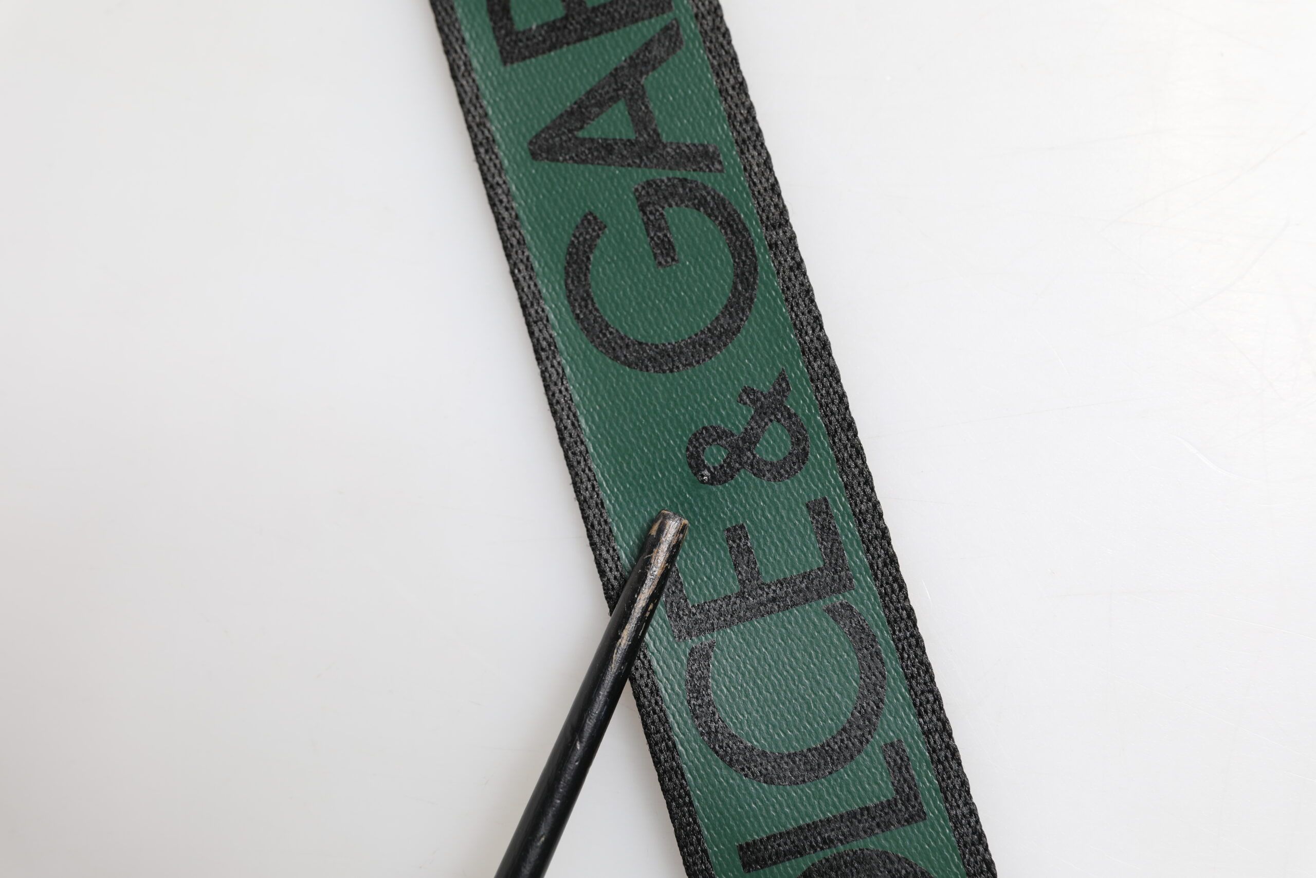 Green Black Polyester DG Logo Buckle Men's Belt (Pre-Owned) - Dolce & Gabbana - Modalova
