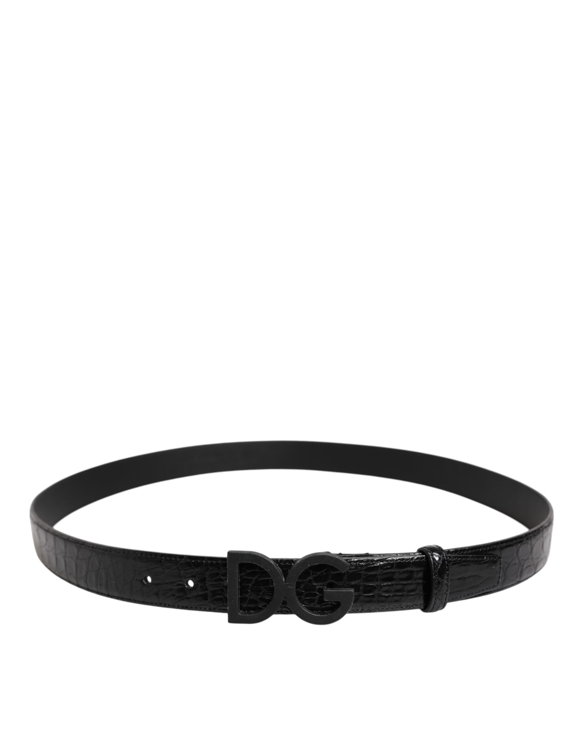 Leather Classic Metal DG Buckle Men's Belt - Dolce & Gabbana - Modalova