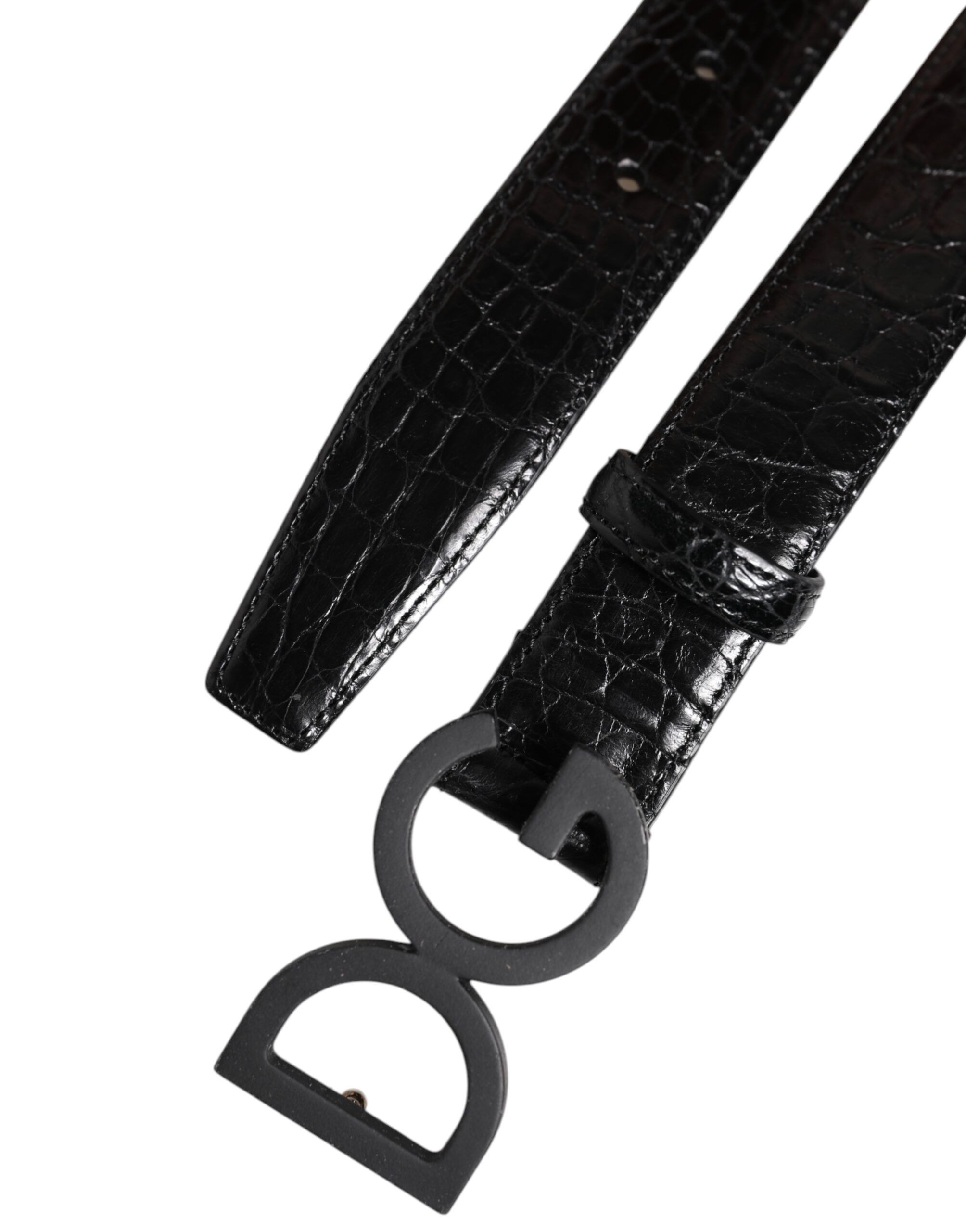 Leather Classic Metal DG Buckle Men's Belt - Dolce & Gabbana - Modalova
