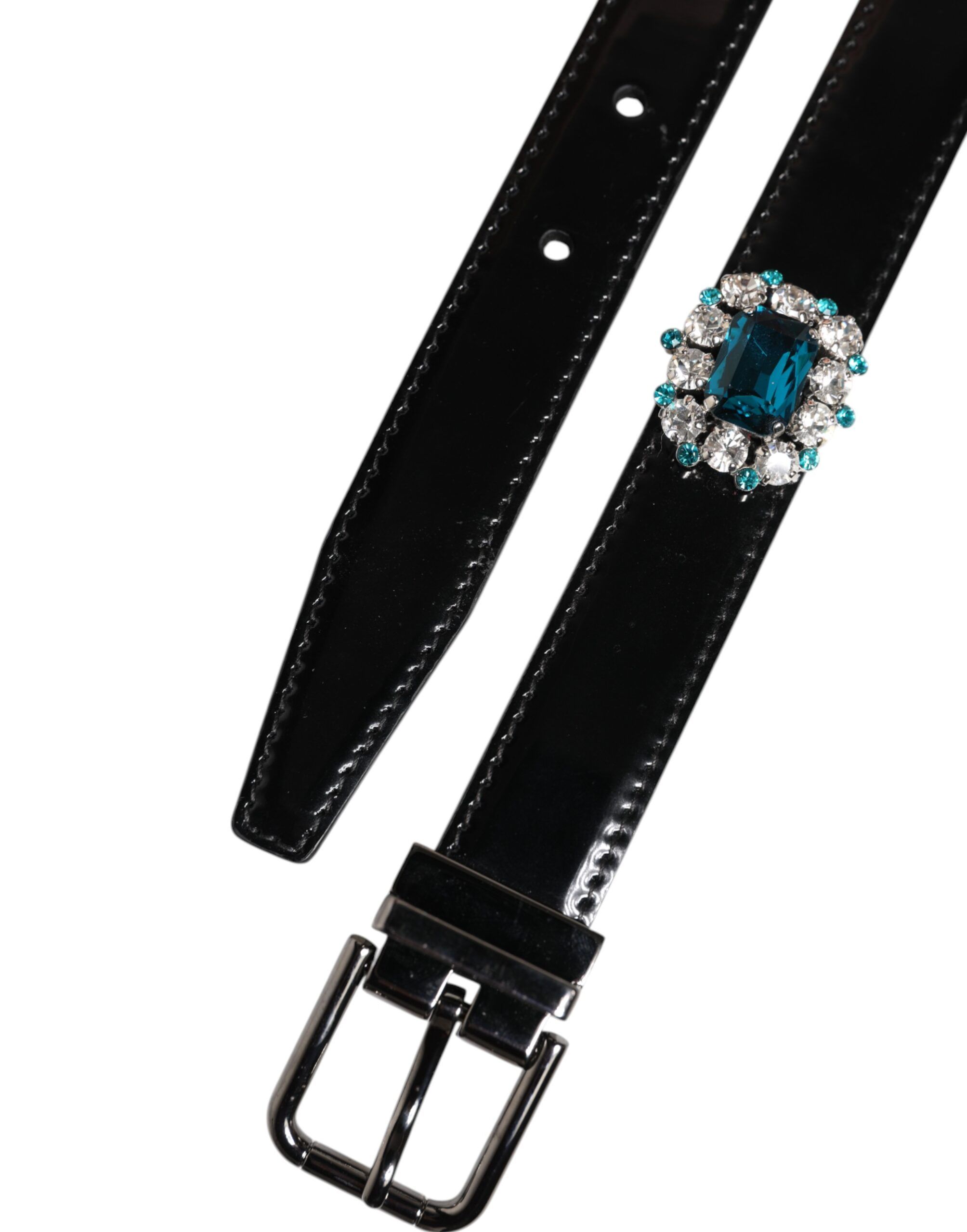 Embellished Metal Logo Buckle Men's Belt - Dolce & Gabbana - Modalova