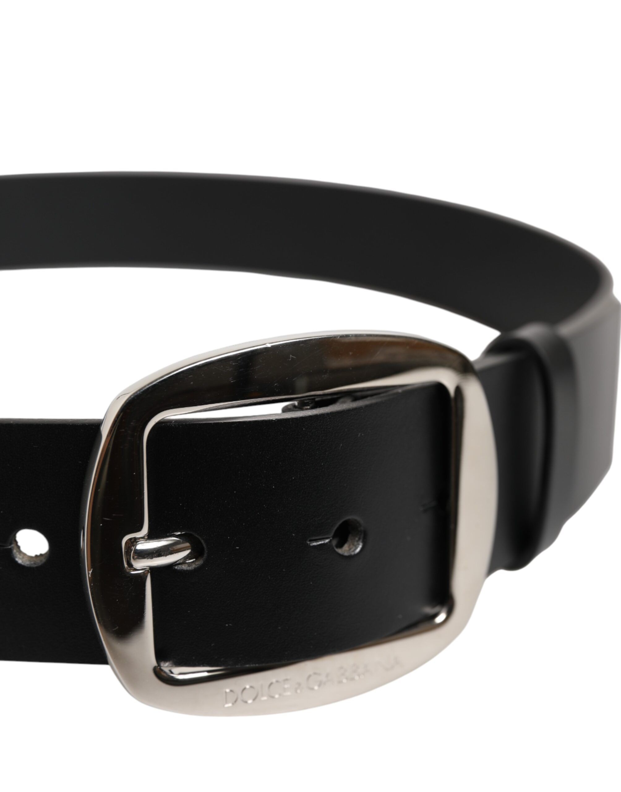 Leather Classic Metal Buckle Men's Belt - Dolce & Gabbana - Modalova
