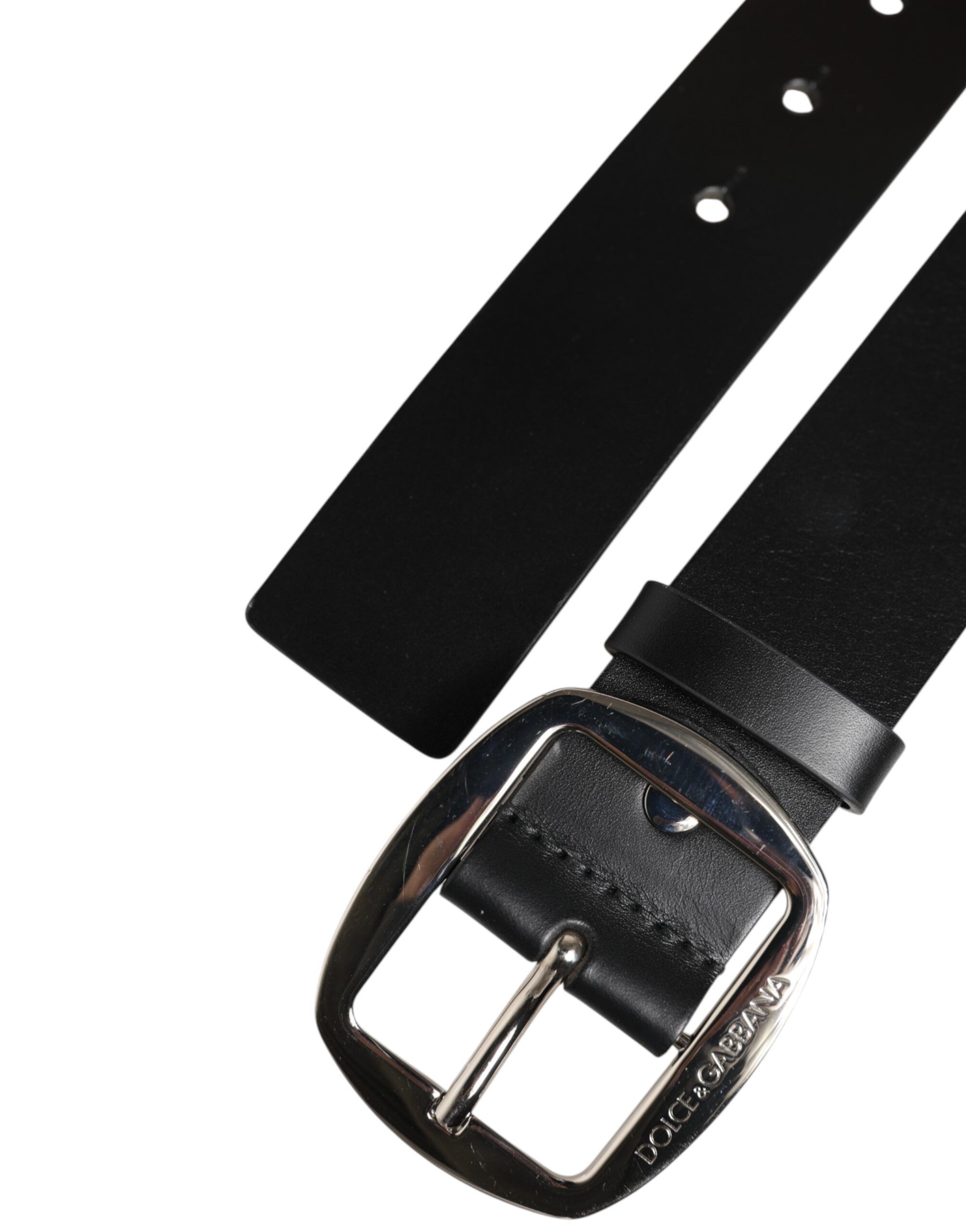 Leather Classic Metal Buckle Men's Belt - Dolce & Gabbana - Modalova