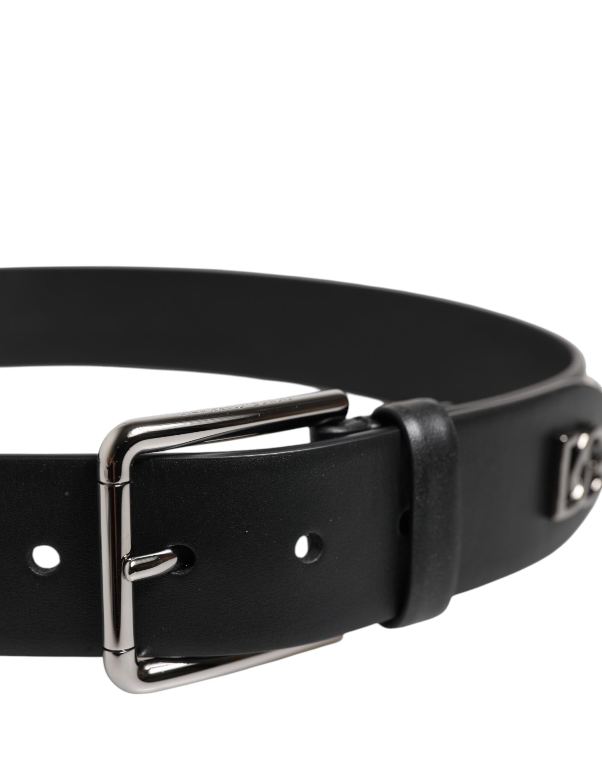 Leather Studded DG Metal Buckle Men's Belt (Pre-Owned) - Dolce & Gabbana - Modalova