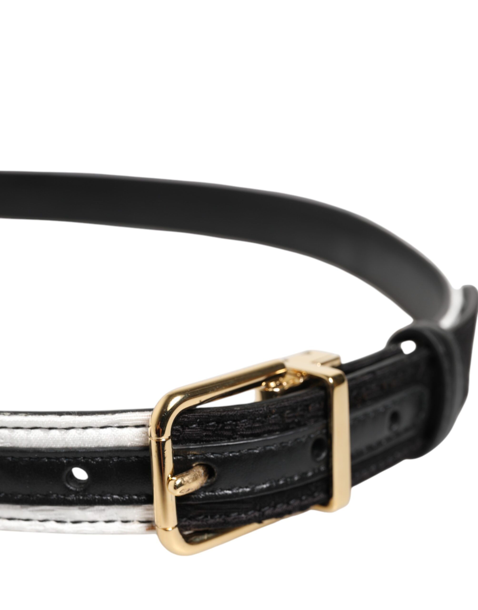 Patchwork Gold Metal Buckle Women's Belt - Dolce & Gabbana - Modalova