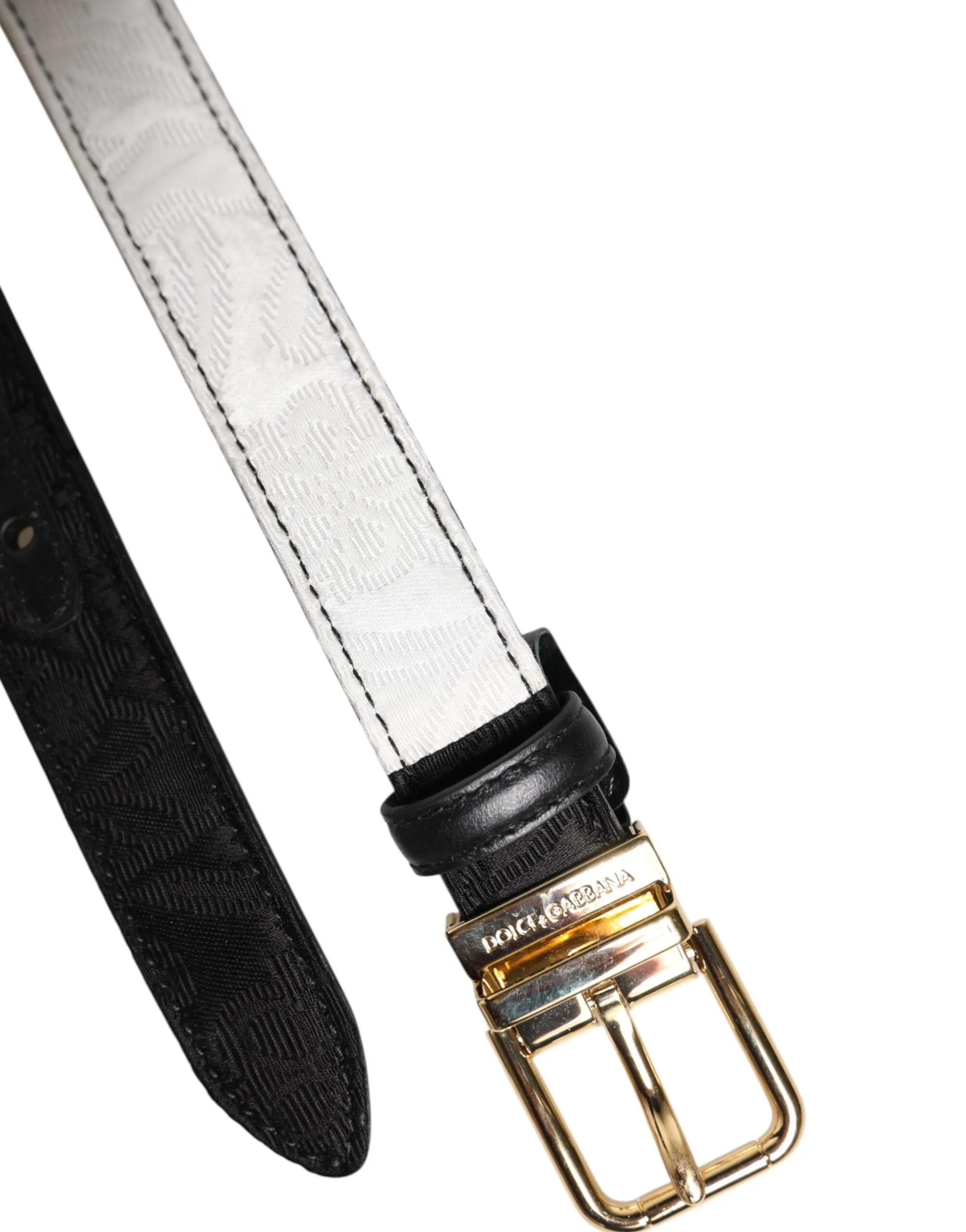 Patchwork Gold Metal Buckle Women's Belt - Dolce & Gabbana - Modalova