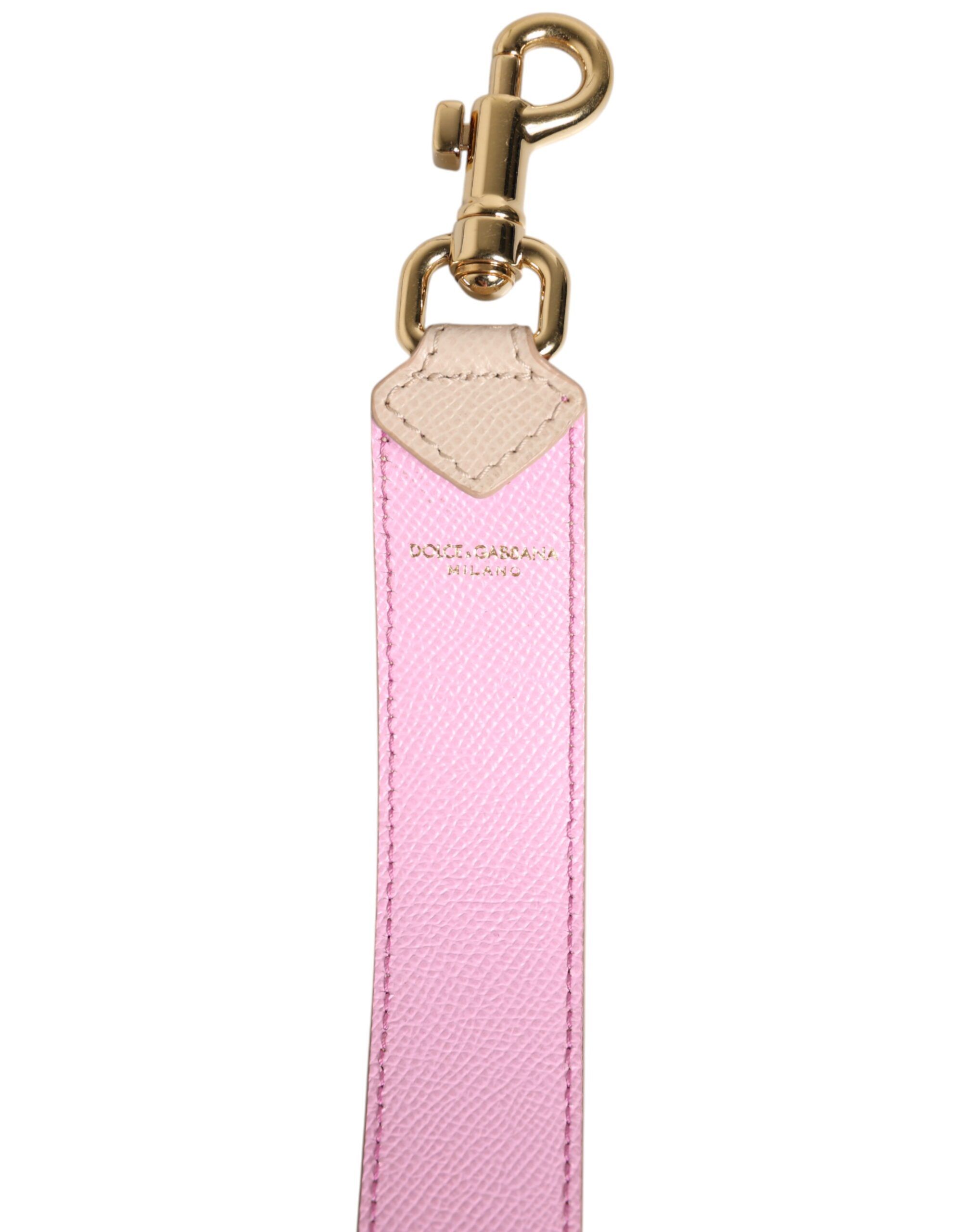 Pink Leather Handbag Accessory Shoulder Women's Strap - Dolce & Gabbana - Modalova