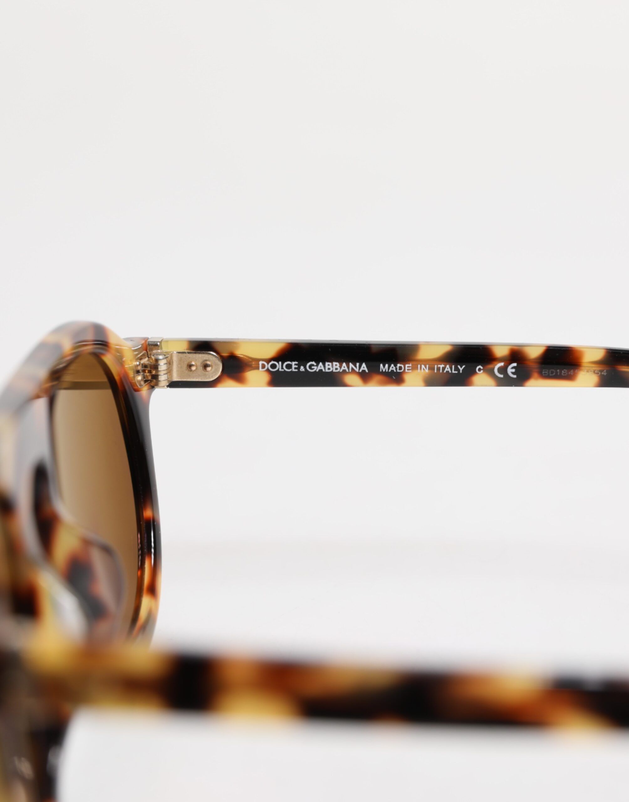 Acetate Round Leopard Print Eyewear Women's Sunglasses - Dolce & Gabbana - Modalova