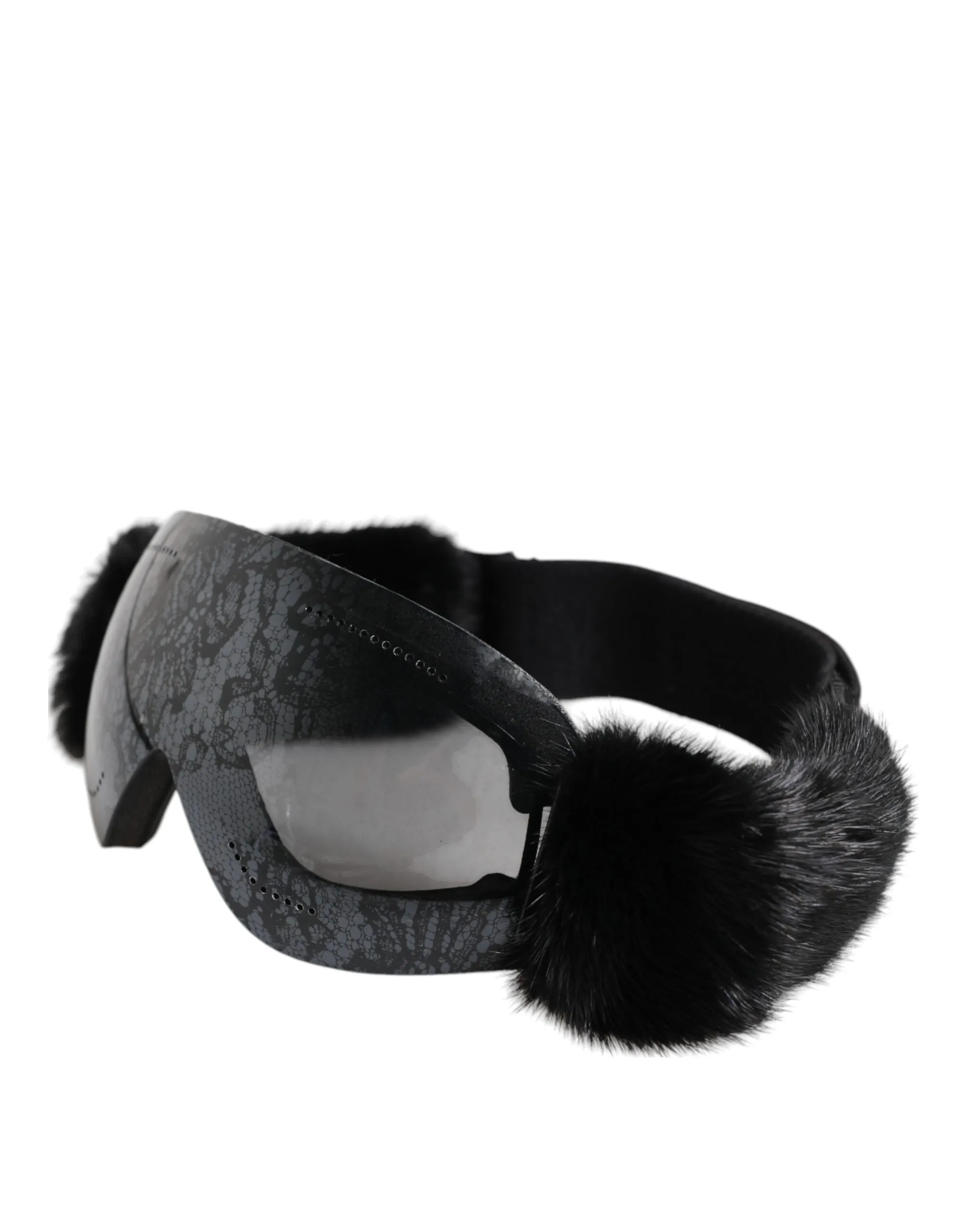 Bi0759 Lace Mirrored Ski Goggles Mask Women's Sunglasses - Dolce & Gabbana - Modalova