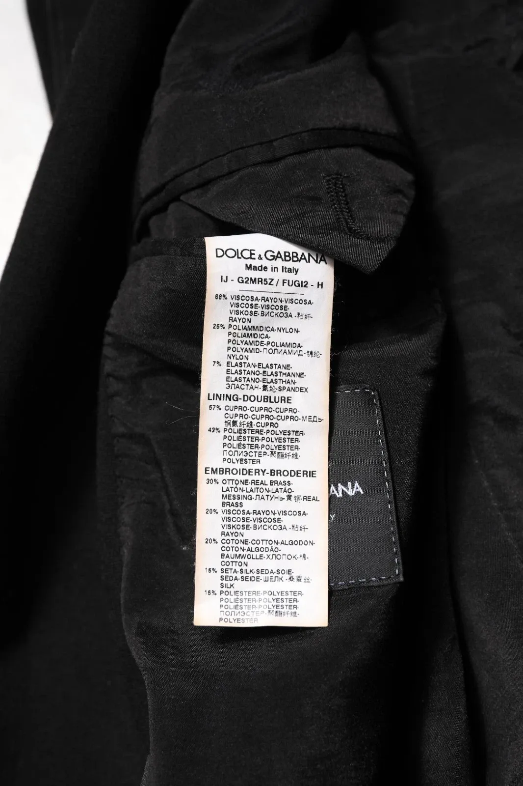 Viscose DG Crown Blazer Coat Men's Jacket (Pre-Owned) - Dolce & Gabbana - Modalova