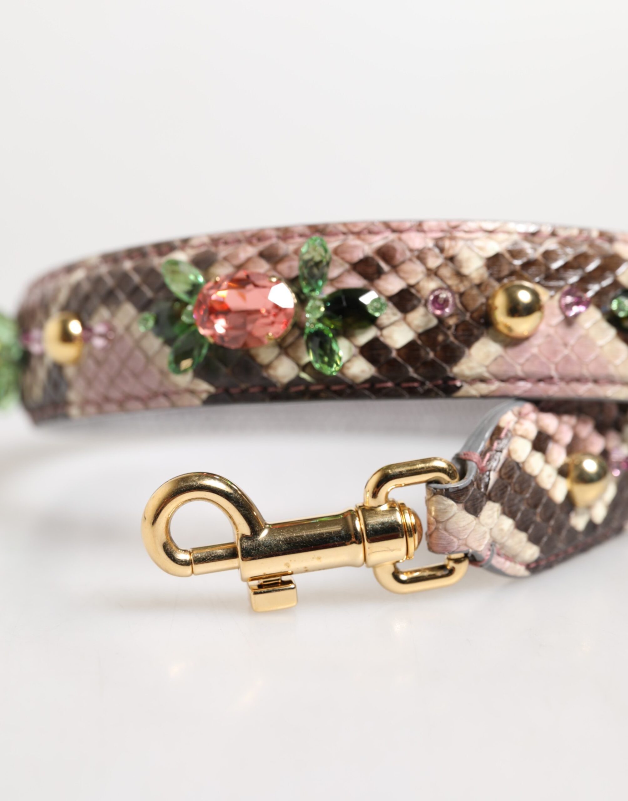 Python Embellished Crystal Stud Shoulder Women's Strap (Pre-Owned) - Dolce & Gabbana - Modalova