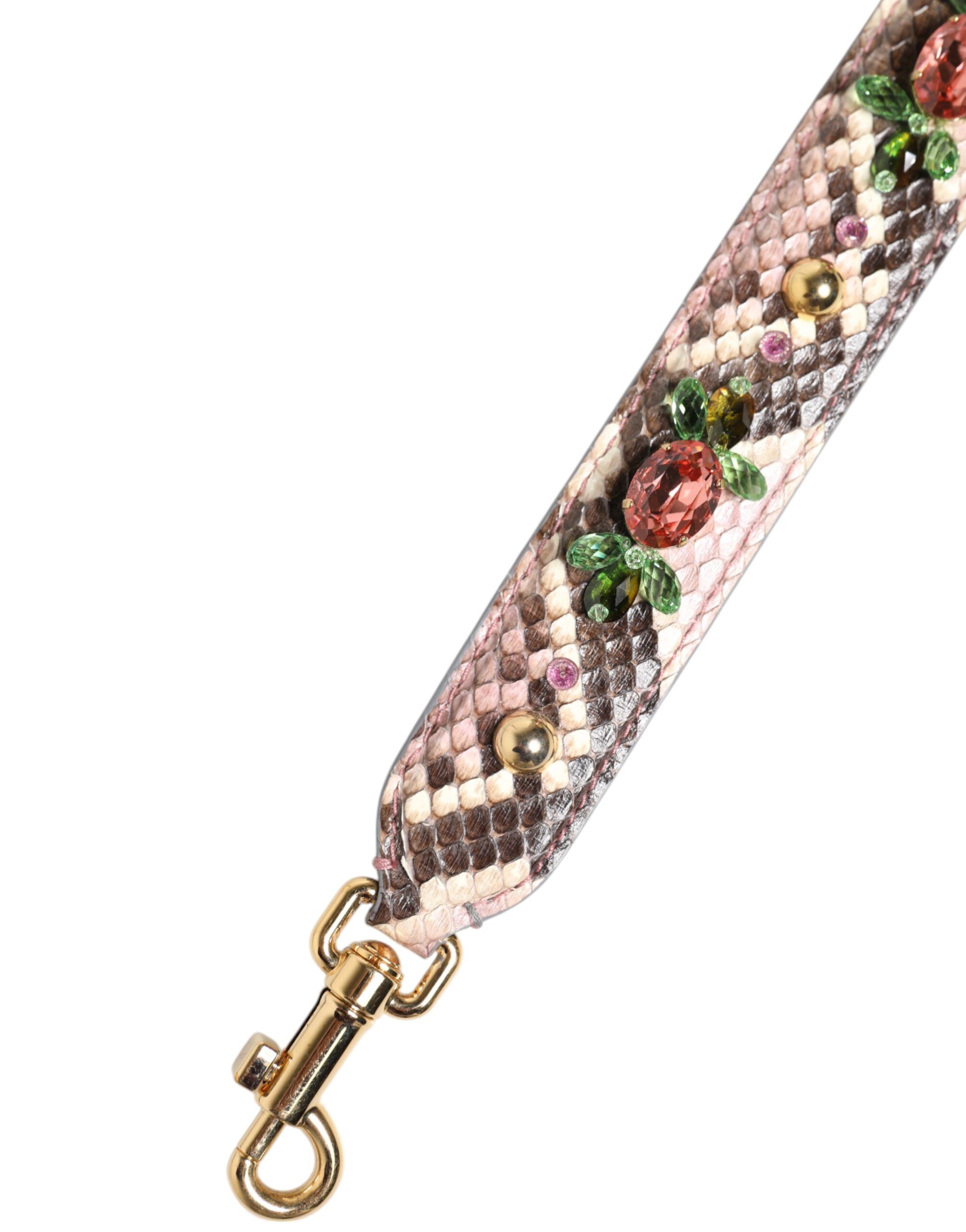 Python Embellished Crystal Stud Shoulder Women's Strap (Pre-Owned) - Dolce & Gabbana - Modalova