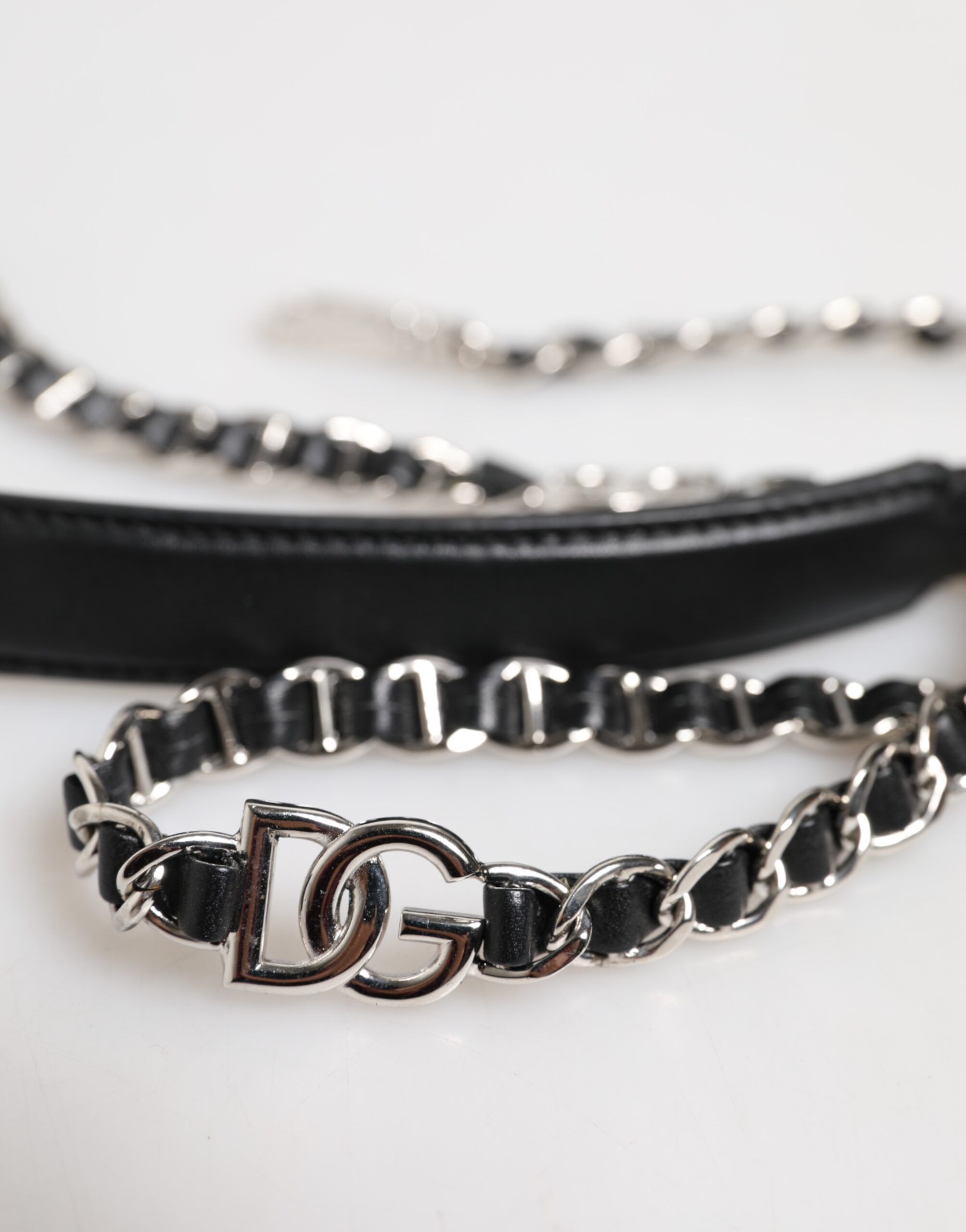 Leather DG Logo Chain Bag Shoulder Women's Strap (Pre-Owned) - Dolce & Gabbana - Modalova