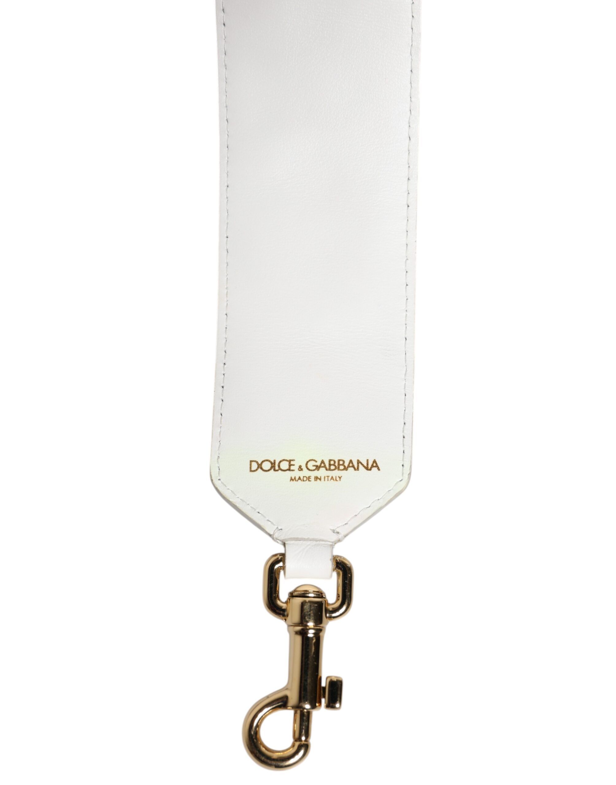 Calfskin Raffia Embroidered Patchwork Shoulder Women's Strap (Pre-Owned) - Dolce & Gabbana - Modalova