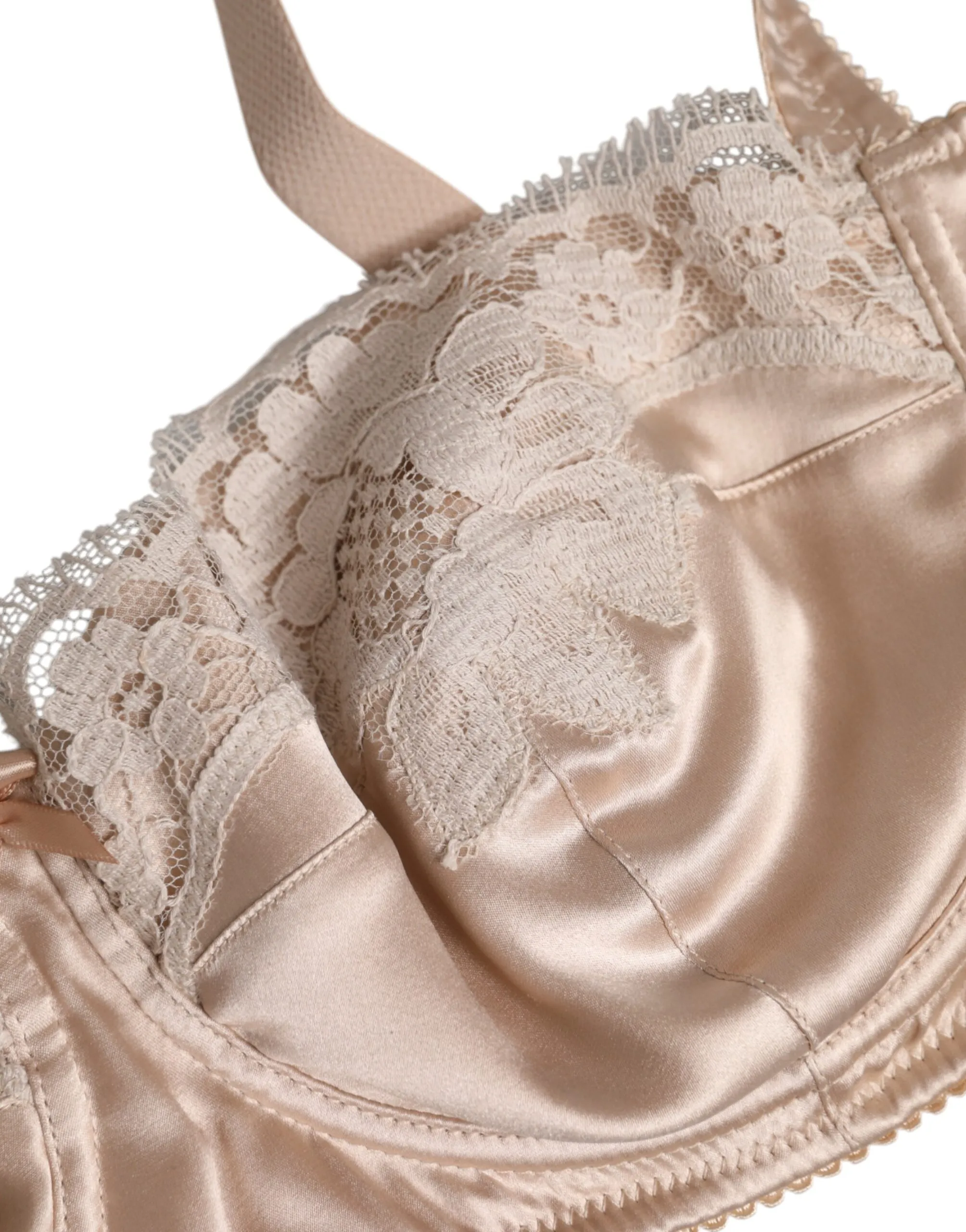 Biege Silk Underwired Balconette Bra Women's Underwear - Dolce & Gabbana - Modalova