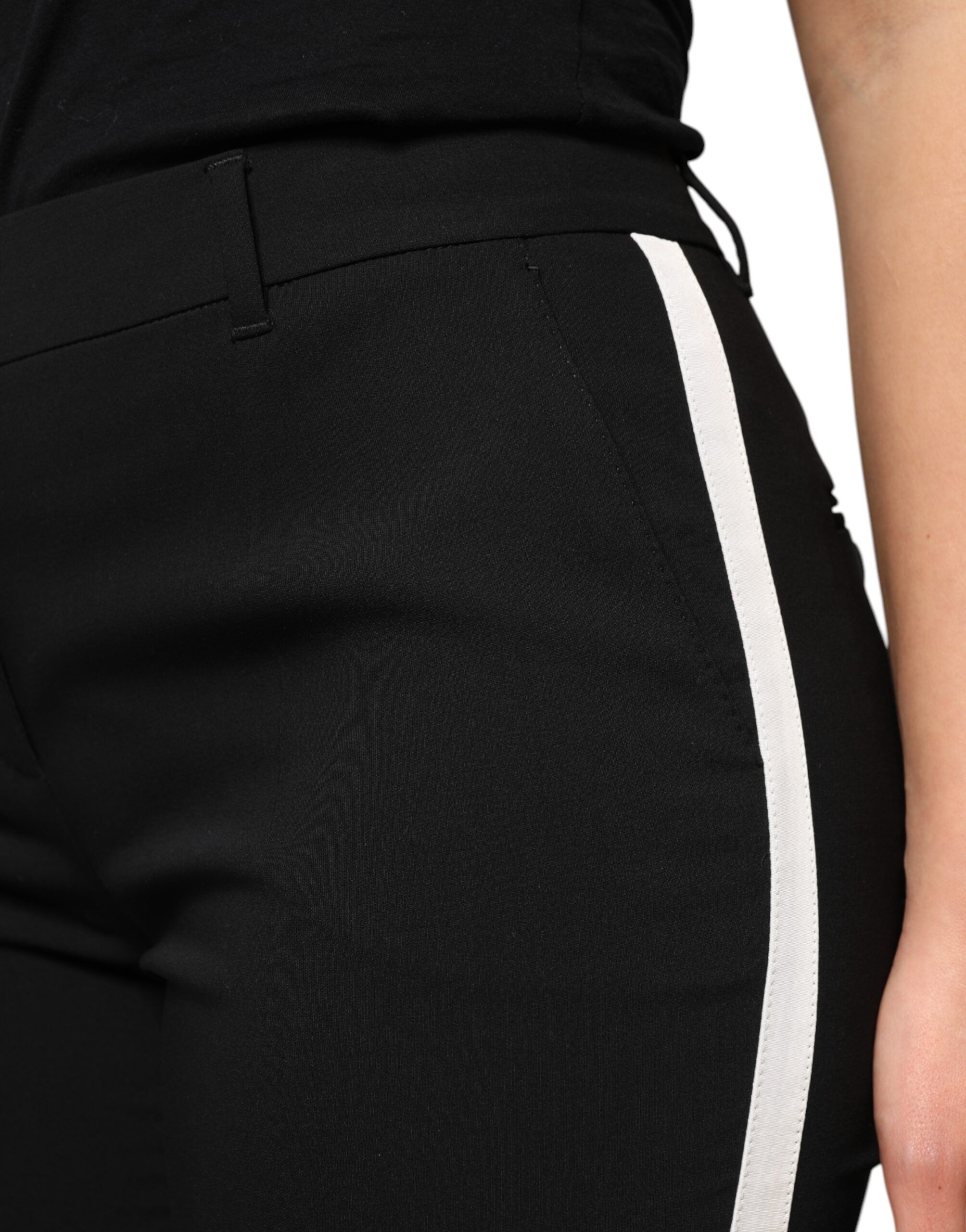 Wool High Waist Tapered Women's Pants - Dolce & Gabbana - Modalova