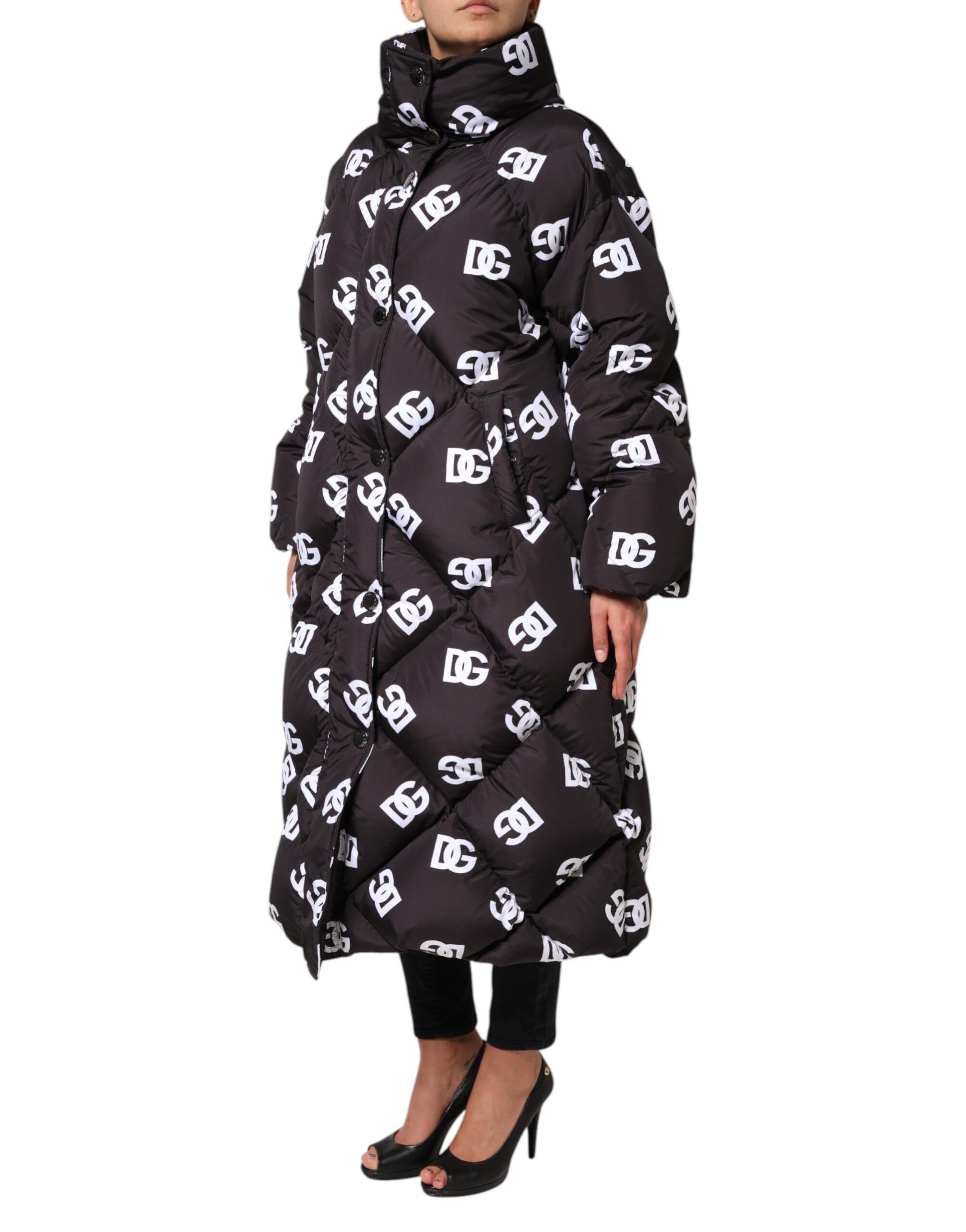 DG Mania Puffer Quilted Long Coat Women's Jacket - Dolce & Gabbana - Modalova