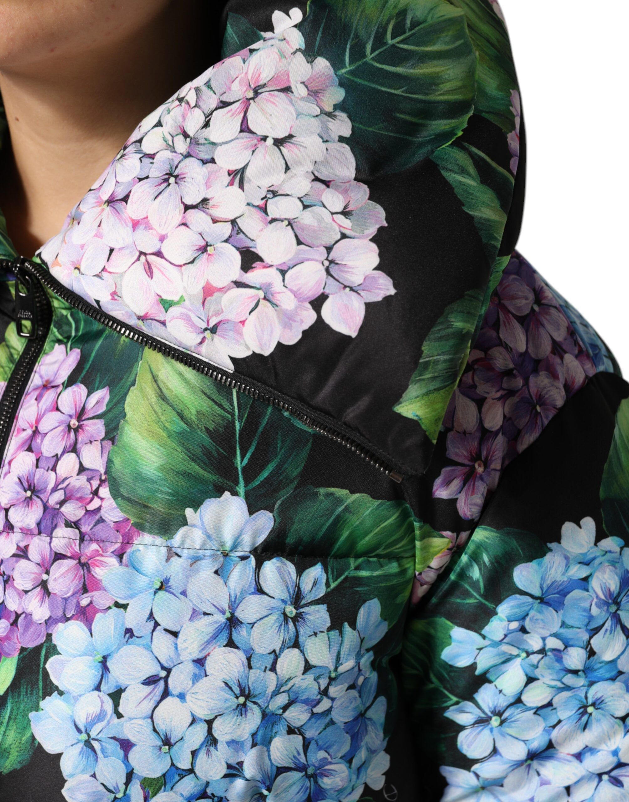 Floral Print Puffer Quilted Women's Jacket - Dolce & Gabbana - Modalova