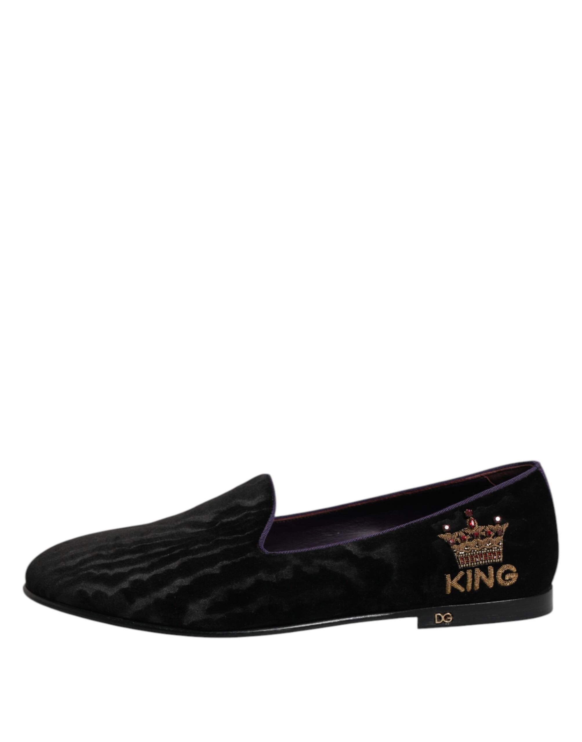 DG Crown Embroidery Loafers Slip On Men's Shoes - Dolce & Gabbana - Modalova