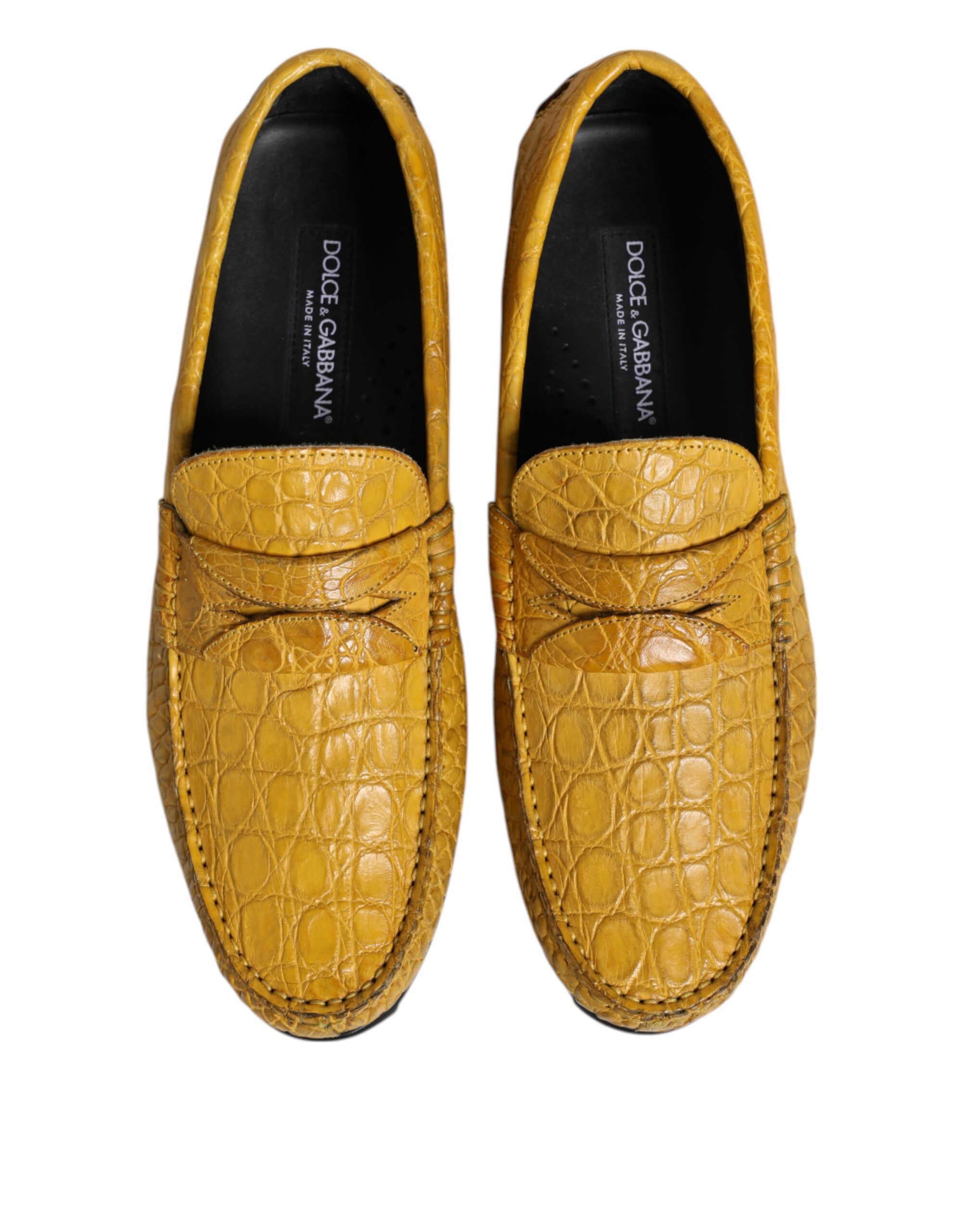 Exotic Leather Loafers Slip On Men's Shoes - Dolce & Gabbana - Modalova