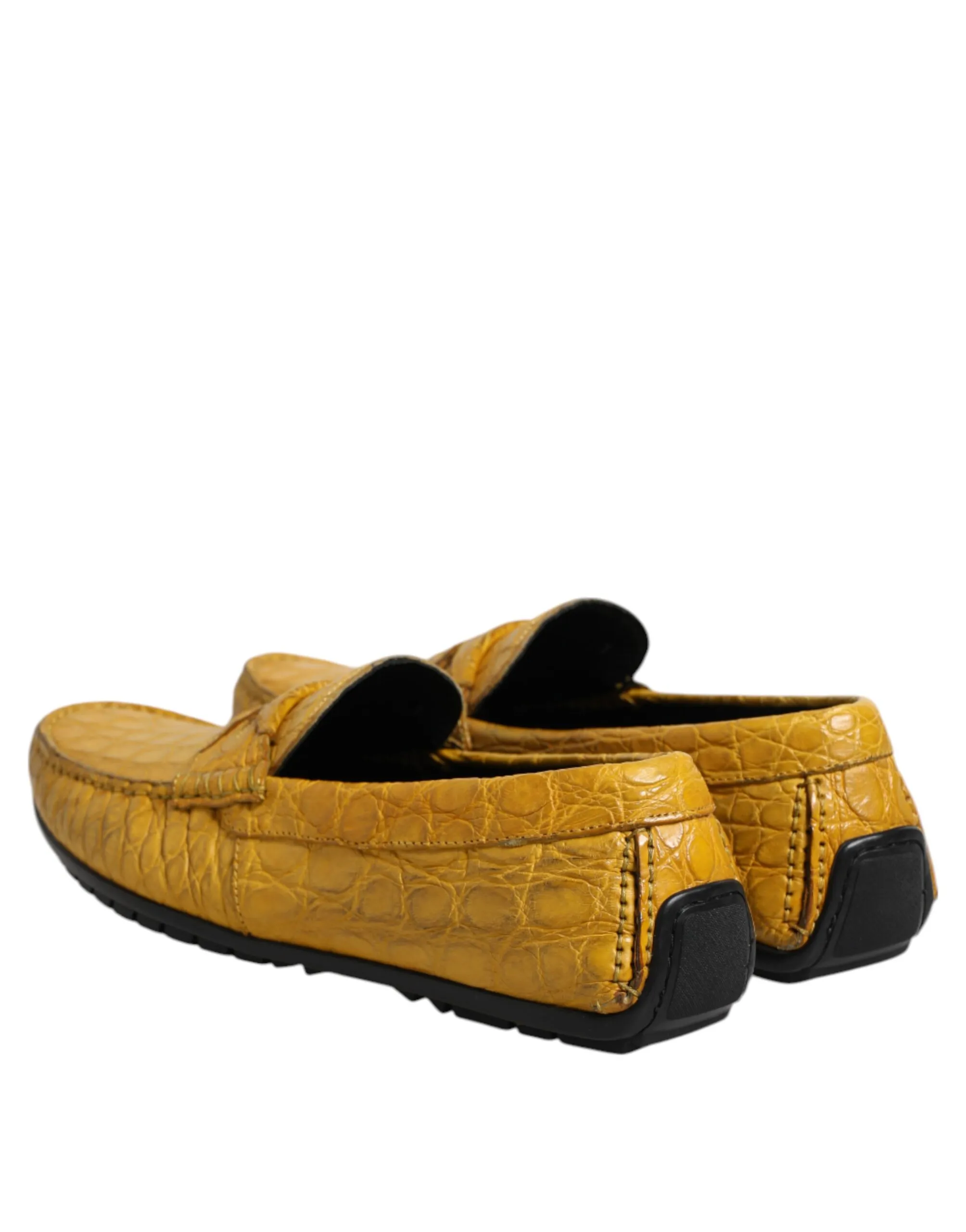 Exotic Leather Loafers Slip On Men's Shoes - Dolce & Gabbana - Modalova