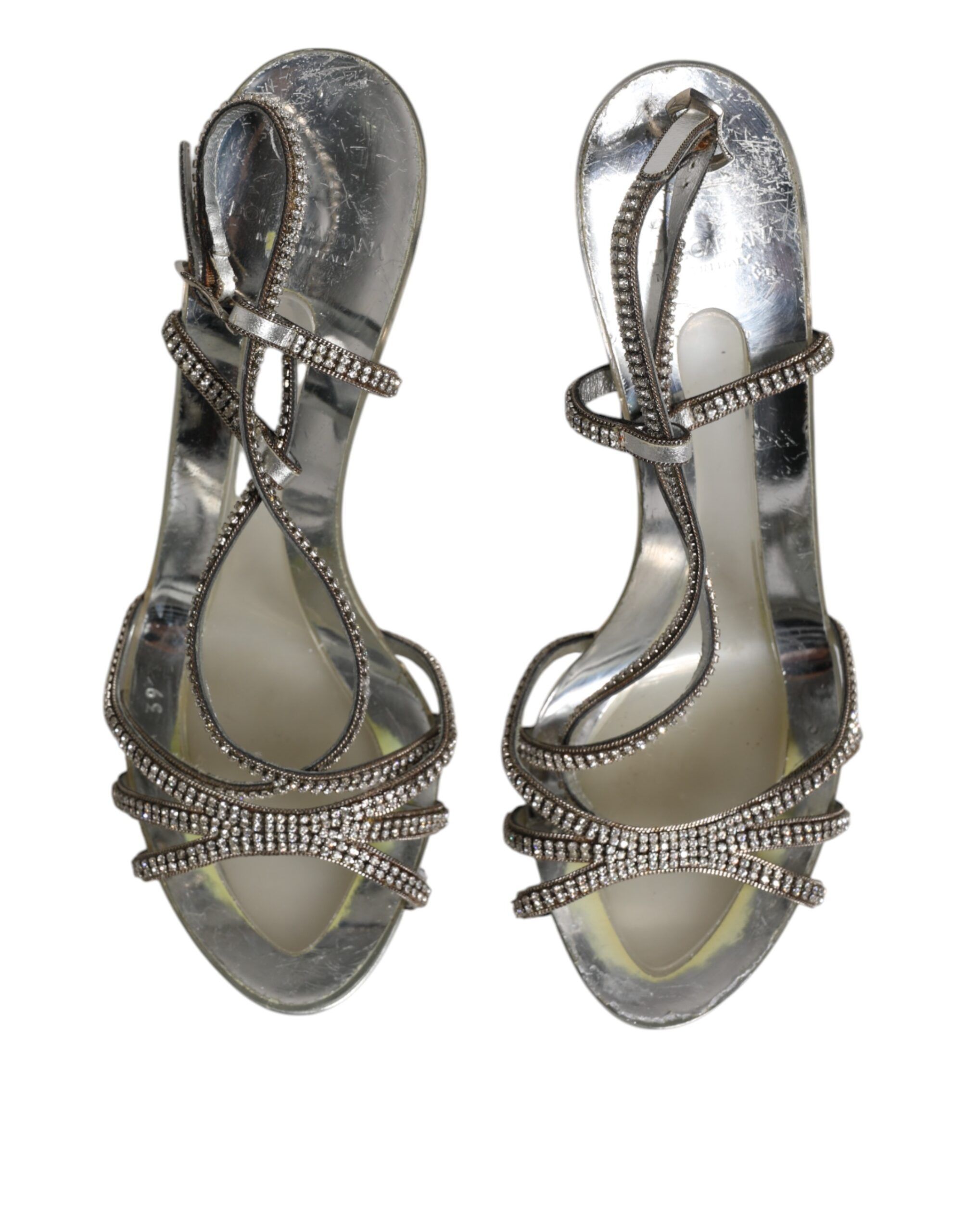 Strass Ankle Strap Heels Sandals Women's Shoes (Pre-Owned) - Dolce & Gabbana - Modalova