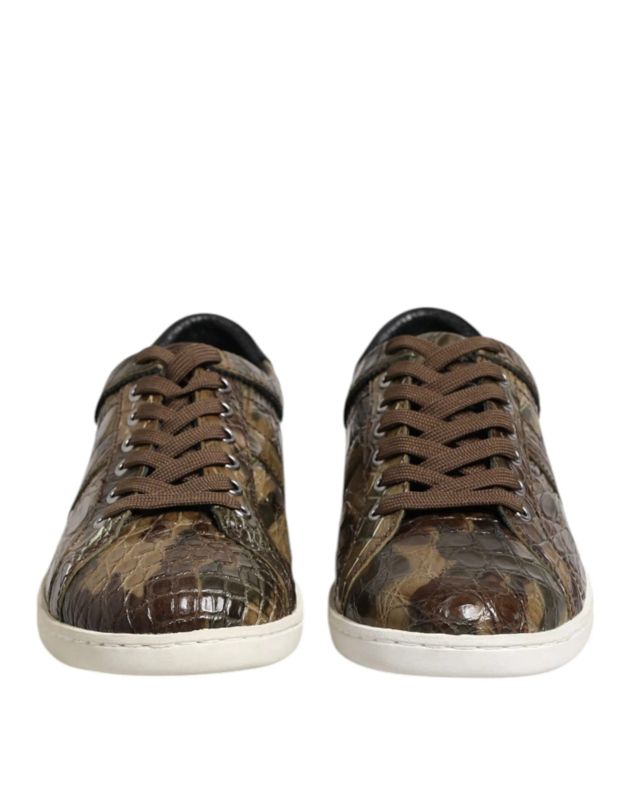 Exotic Leather Low Top Sneakers Men's Shoes - Dolce & Gabbana - Modalova