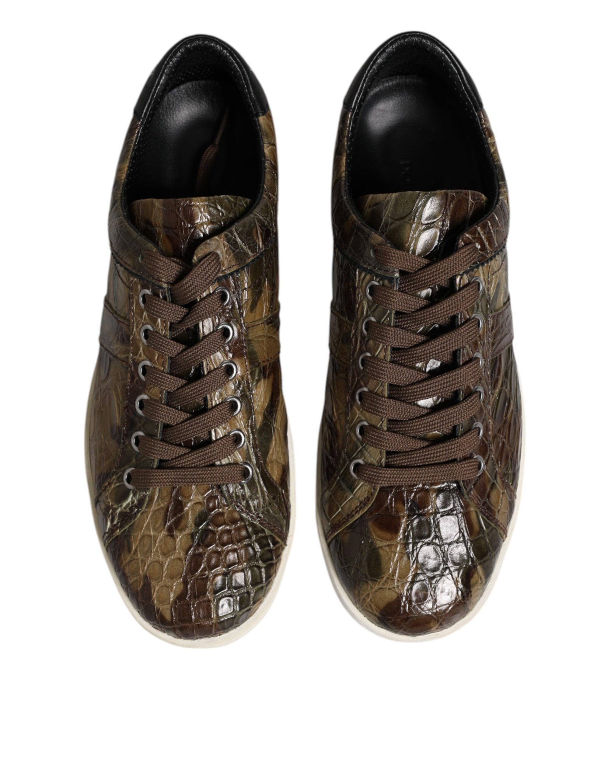 Exotic Leather Low Top Sneakers Men's Shoes - Dolce & Gabbana - Modalova