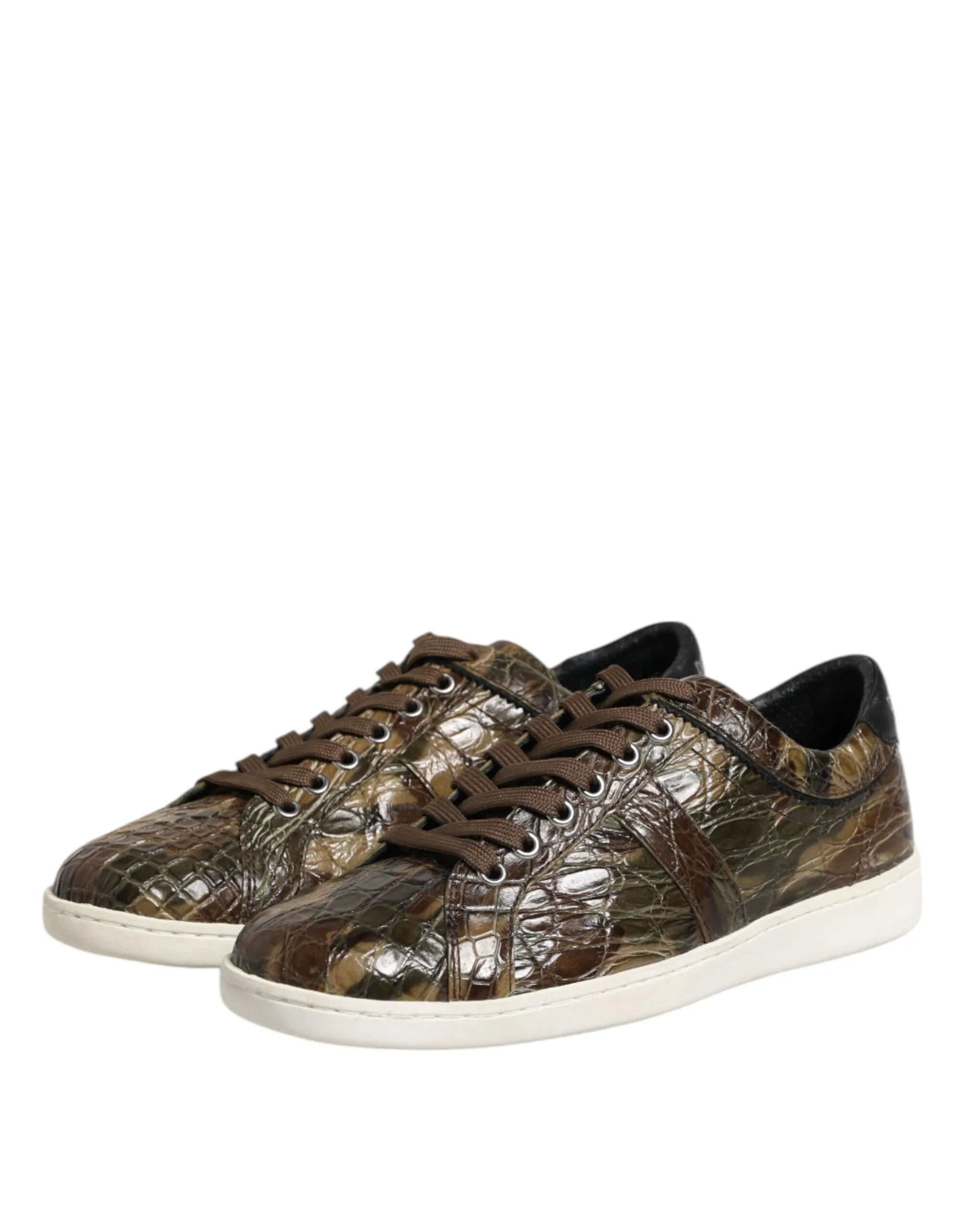Exotic Leather Low Top Sneakers Men's Shoes - Dolce & Gabbana - Modalova