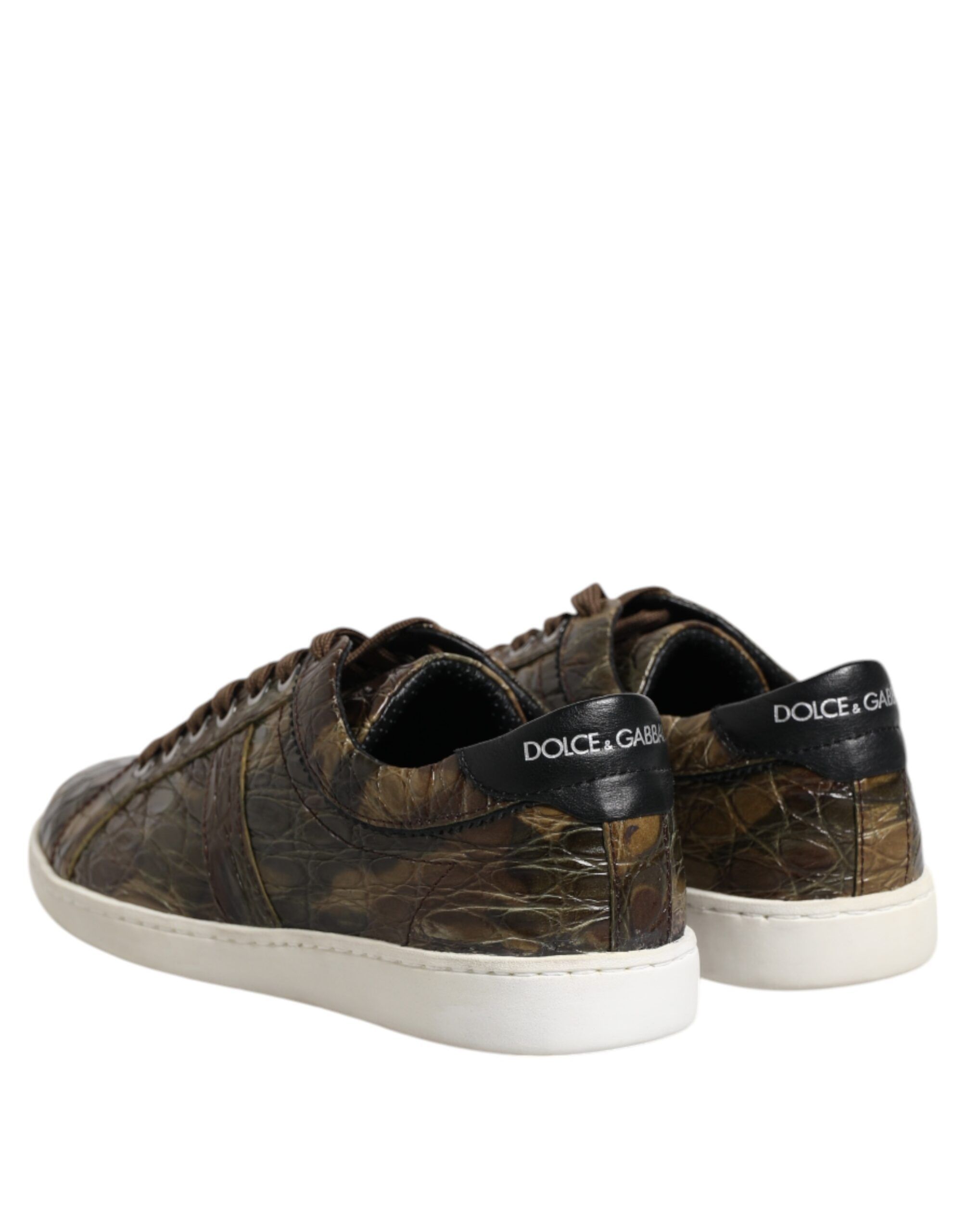 Exotic Leather Low Top Sneakers Men's Shoes - Dolce & Gabbana - Modalova