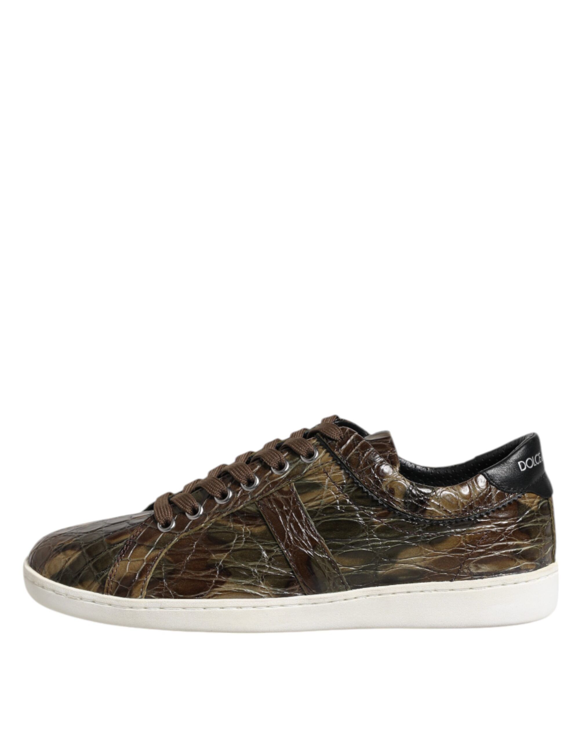 Exotic Leather Low Top Sneakers Men's Shoes - Dolce & Gabbana - Modalova